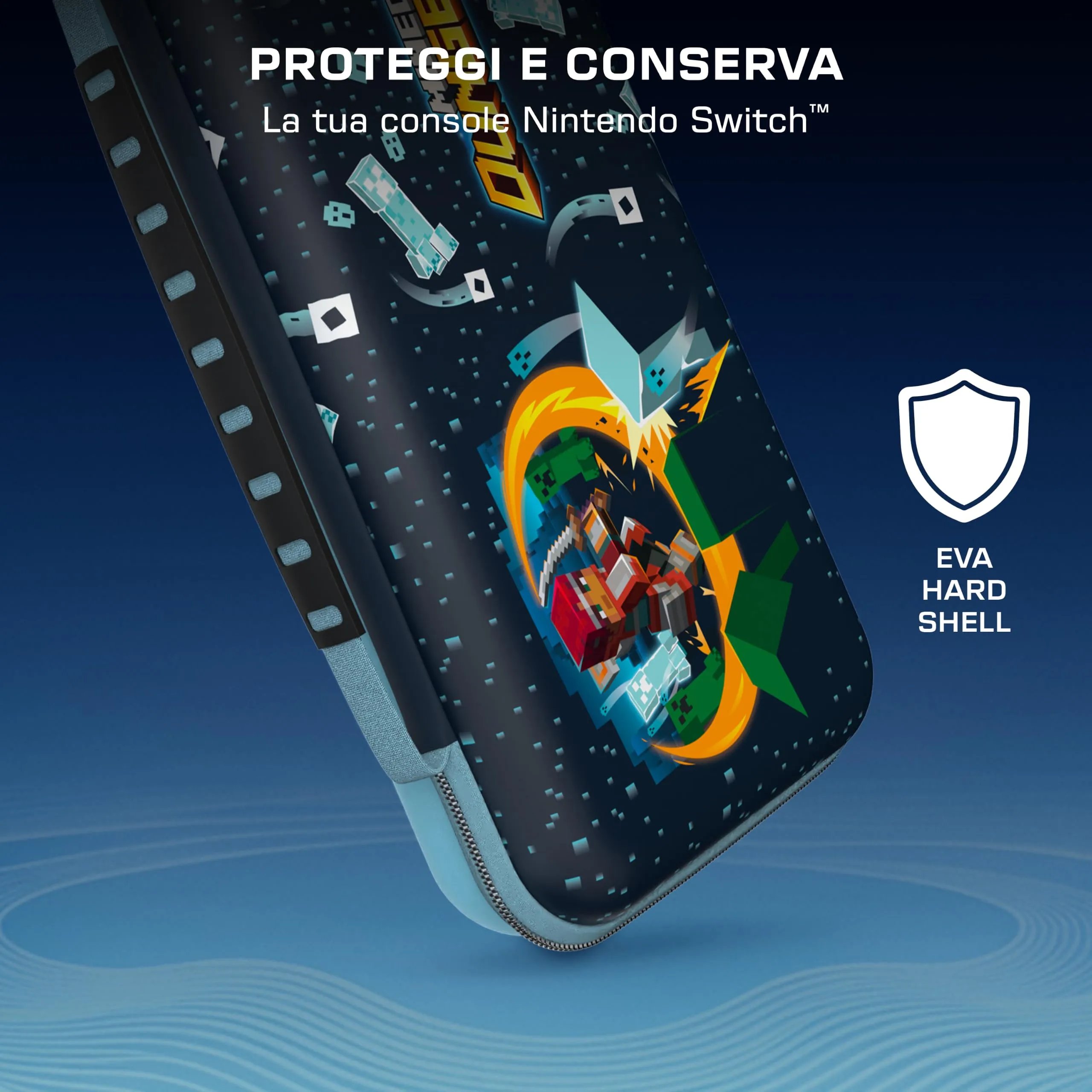 Turtle Beach PlayTrek Custodia da viaggio per Nintendo Switch 2 Minecraft - immagine 8