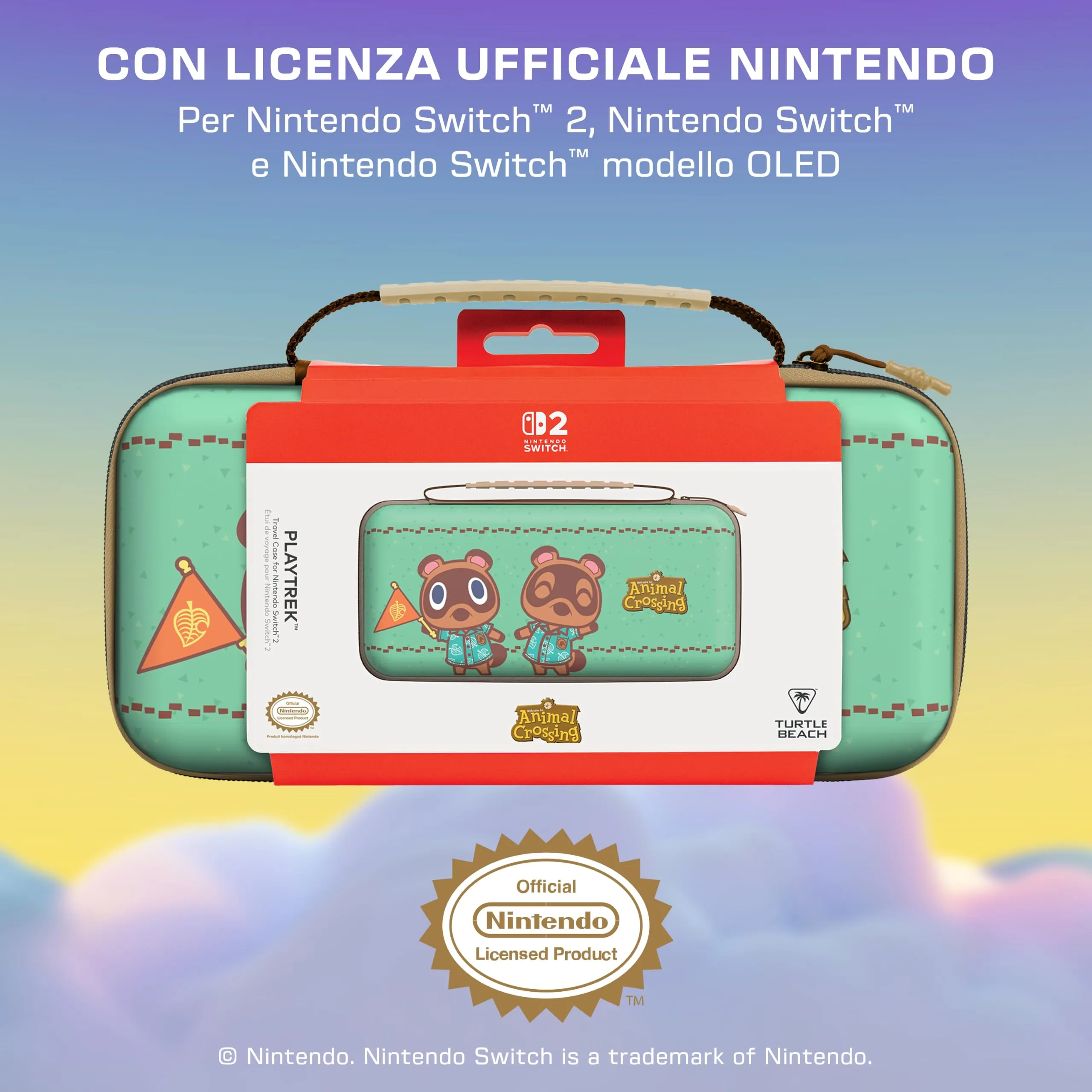 Turtle Beach PlayTrek Custodia da viaggio per Nintendo Switch 2 - Animal Crossing Timmy & Tommy - immagine 5