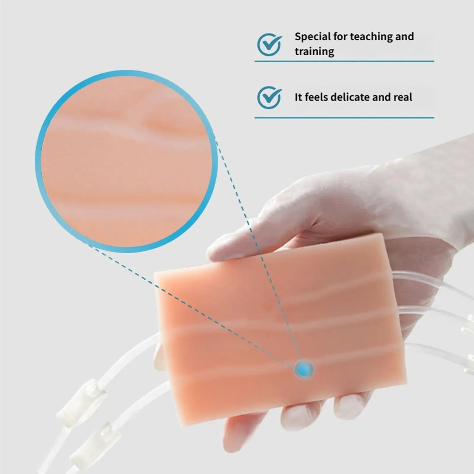 Jazuaiao Simulatore di Iniezioni di Vena e Modello di Addestramento Sutura in Silicone - immagine 9