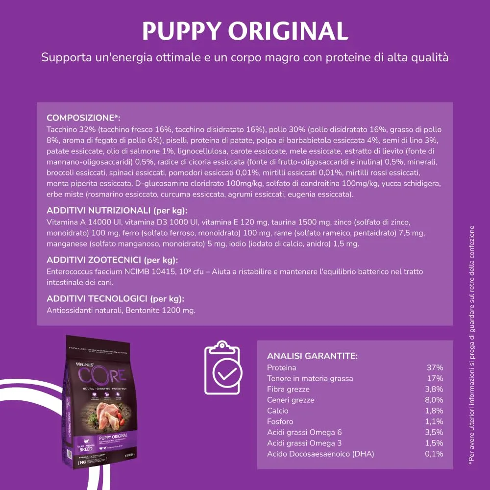 Wellness CORE Cucciolo Pollo & Tacchino, 1.5kg - immagine 3