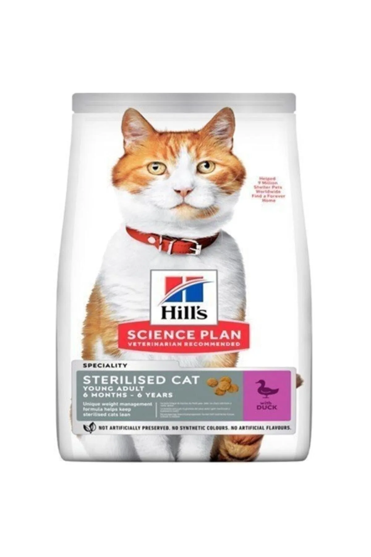 Hill's Science Plan Sterilised Cat Young Adult Duck 1.5 kg - immagine 1