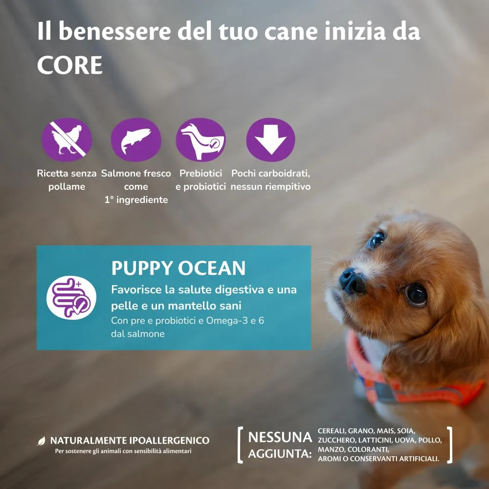 Wellness CORE Puppy Ocean Salmone & Pesce Bianco, 1.5kg - immagine 2