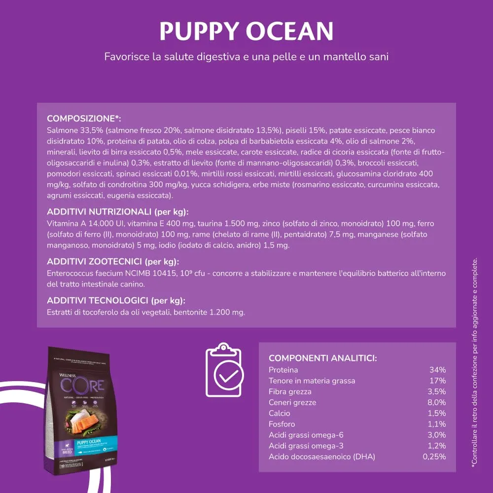 Wellness CORE Puppy Ocean Salmone & Pesce Bianco, 1.5kg - immagine 4