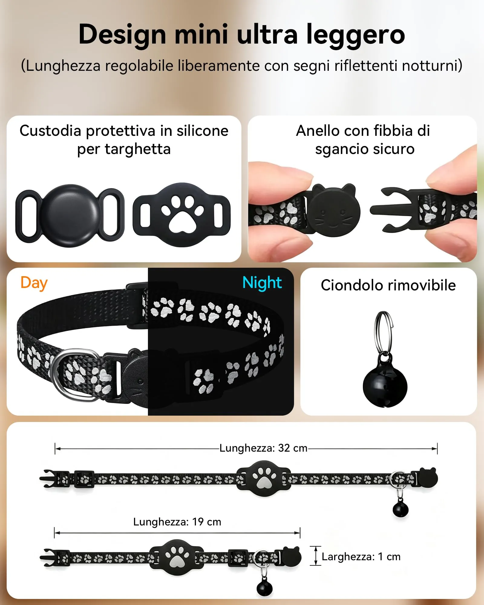 CMINGKEJI Collare GPS per Gatti e Cani Senza Abbonamento per iOS e Android - immagine 3