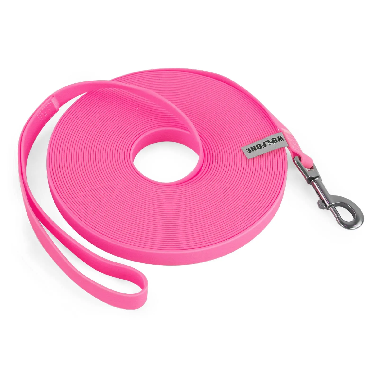 Wolfone Guinzaglio per cani da addestramento, 15m, Rosa - immagine 1