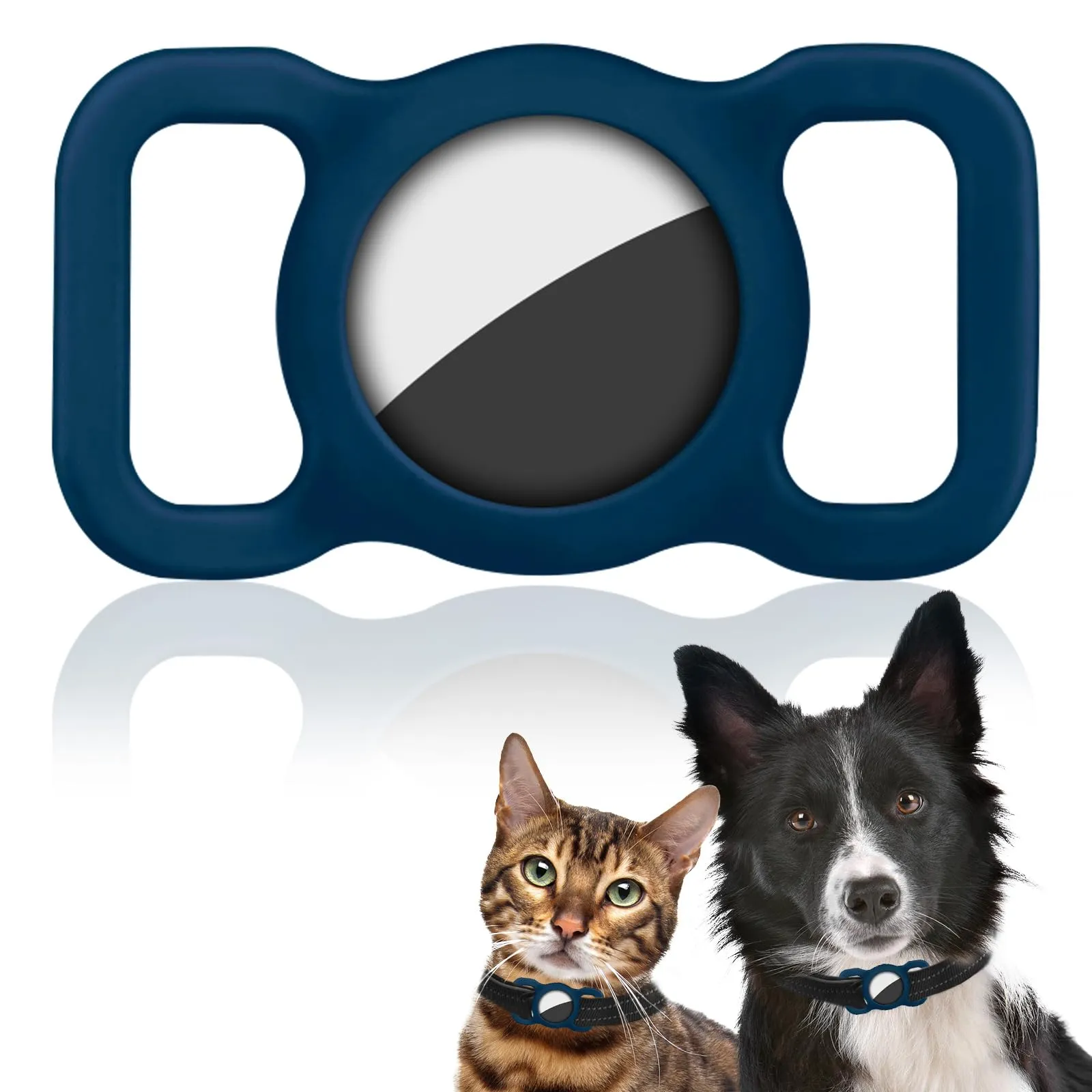 Ainiv Portachiavi per Airtag per Cani, Blu - immagine 1