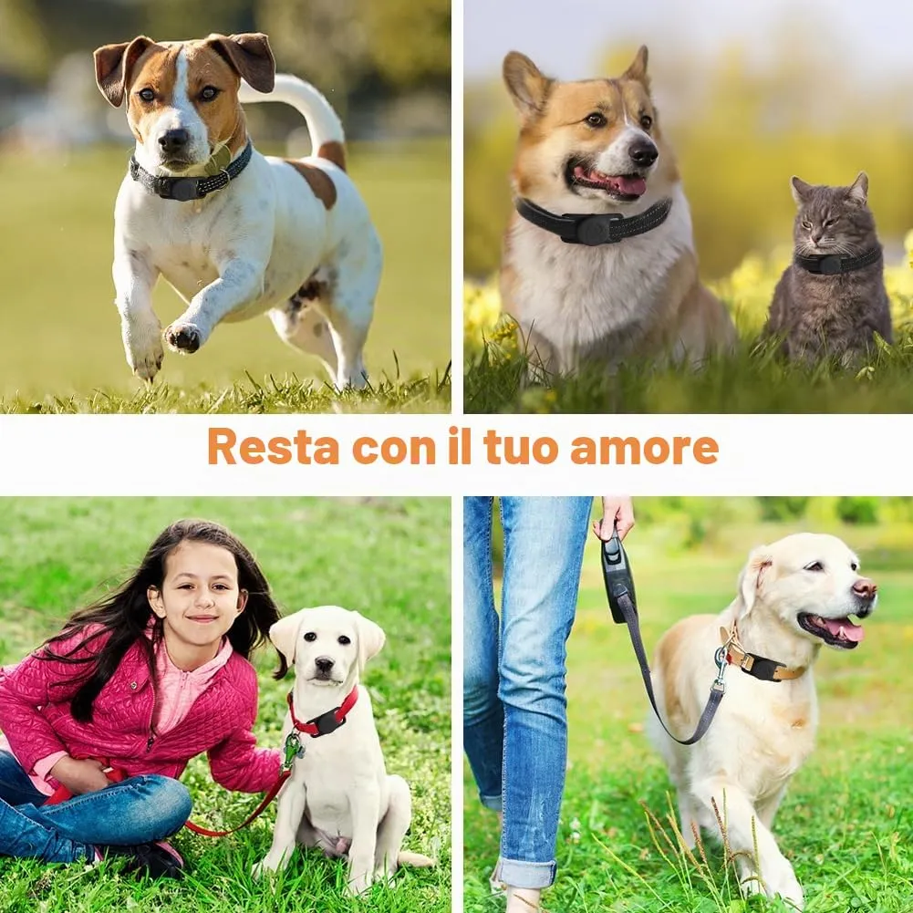 Ainiv Custodia Protettiva Impermeabile in Silicone per Airtag per Cani e Gatti, Nero - immagine 7