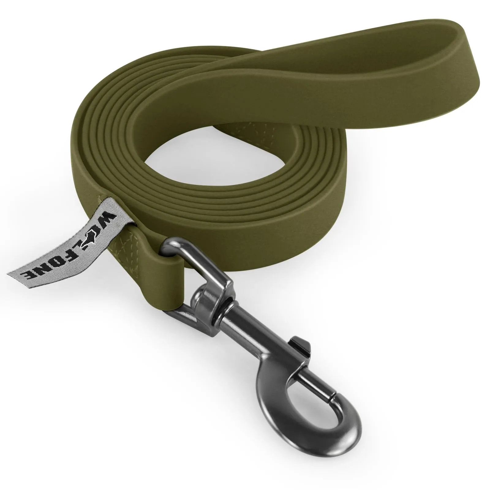 Wolfone Guinzaglio Addestramento Cani, 1,5 m, Verde Militare - immagine 1