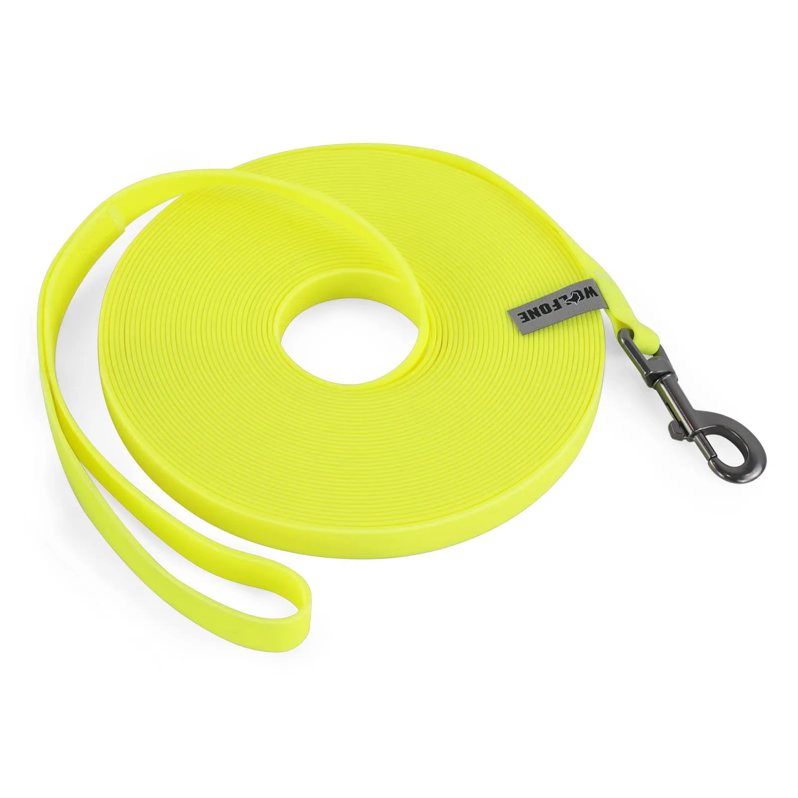 Wolfone Guinzaglio per cani da addestramento, 12m, Giallo - immagine 1