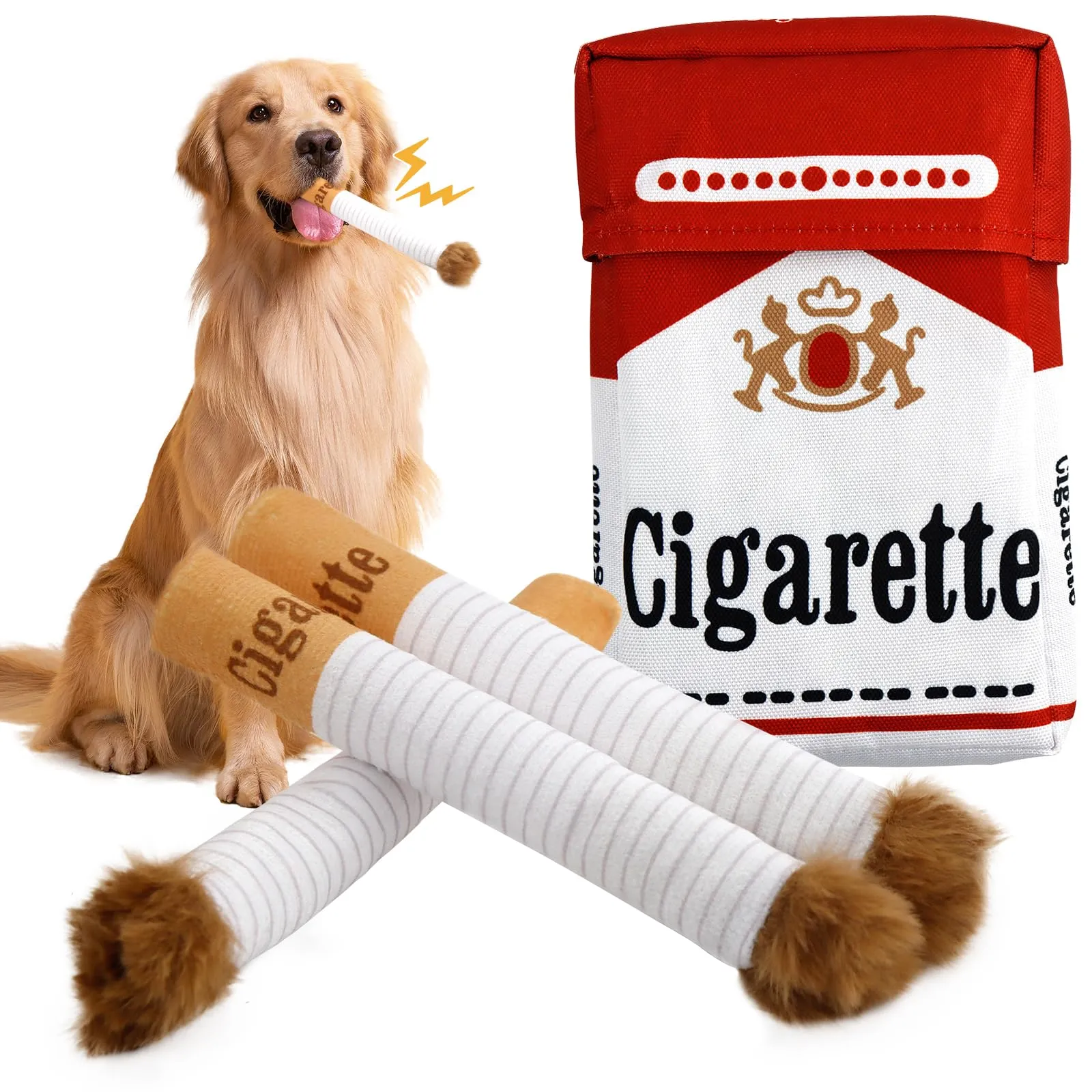 Luyuttn Giocattolo per Cani con Sigaretta Risatina - immagine 1