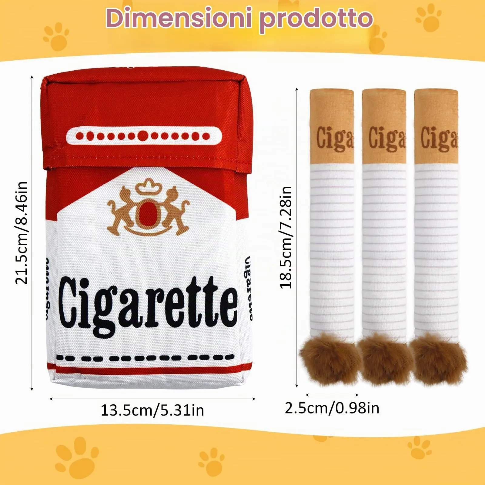 Luyuttn Giocattolo per Cani con Sigaretta Risatina - immagine 2