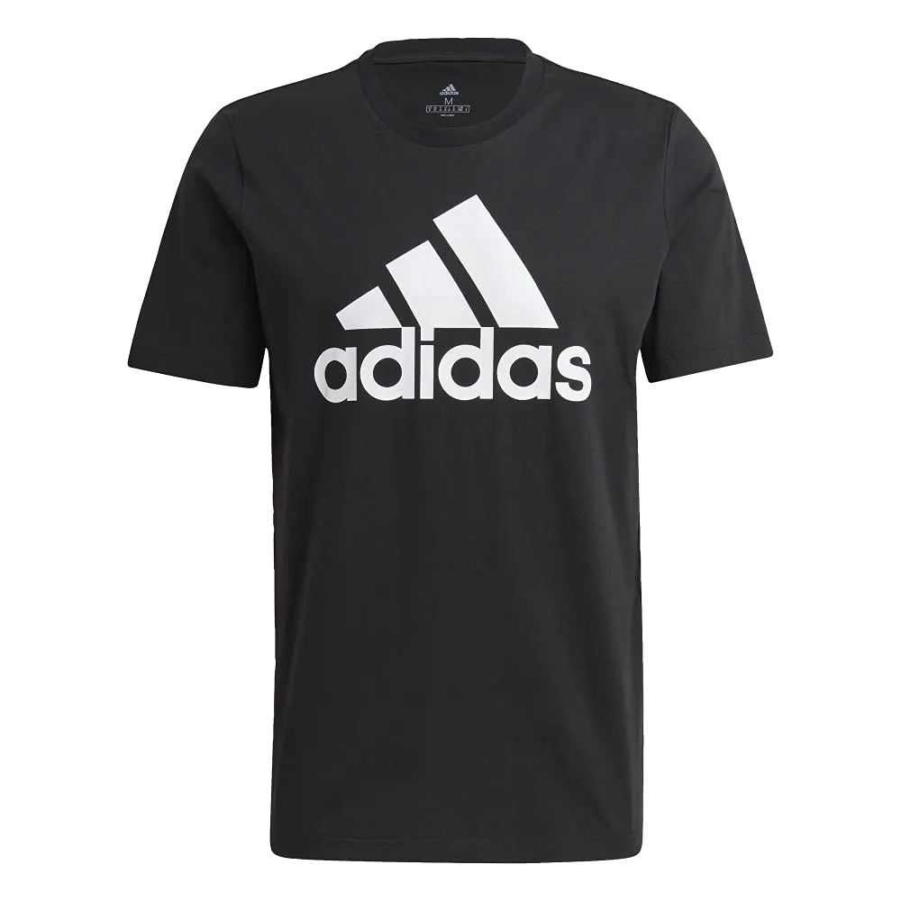 Adidas Essentials Big Logo T-Shirt, Nero/Bianco, XL - immagine 3