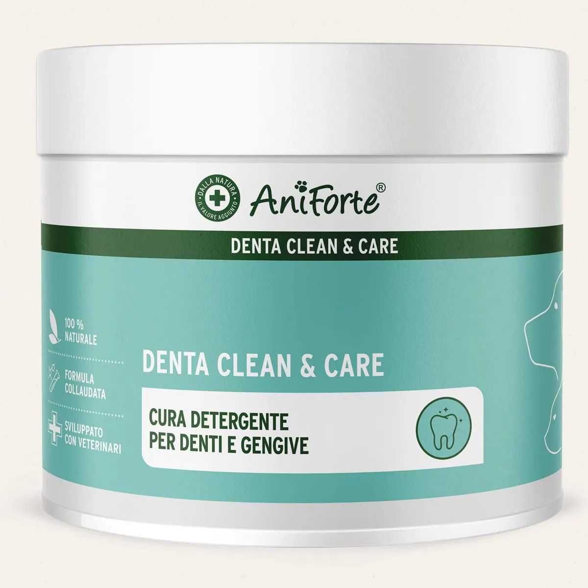 AniForte Denta Clean & Care Tartaro EX, Polvere per Pulizia Denti di Cani e Gatti, 300g - immagine 1
