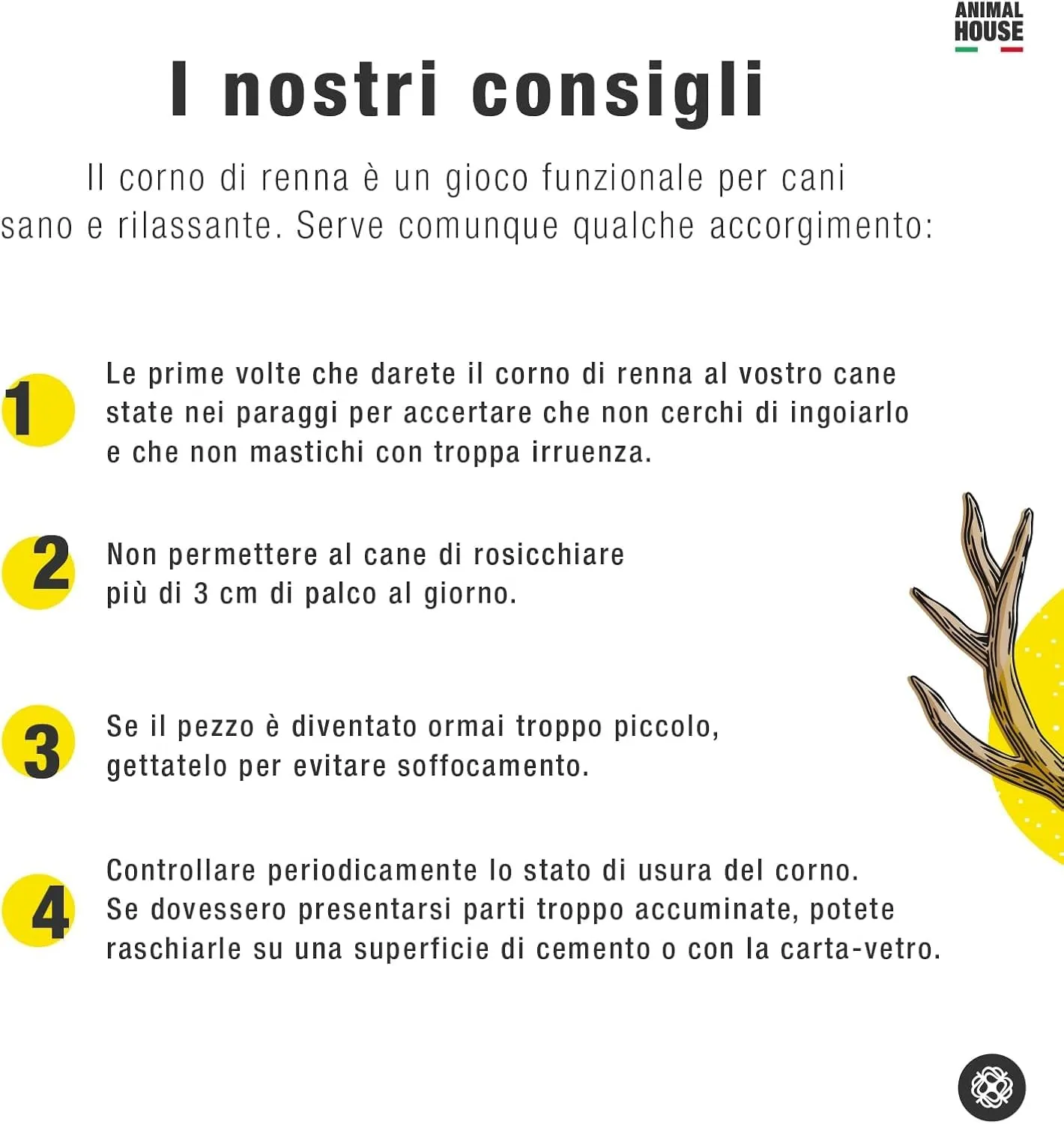 Animal House Corna di Renna per Cani, XL - immagine 5