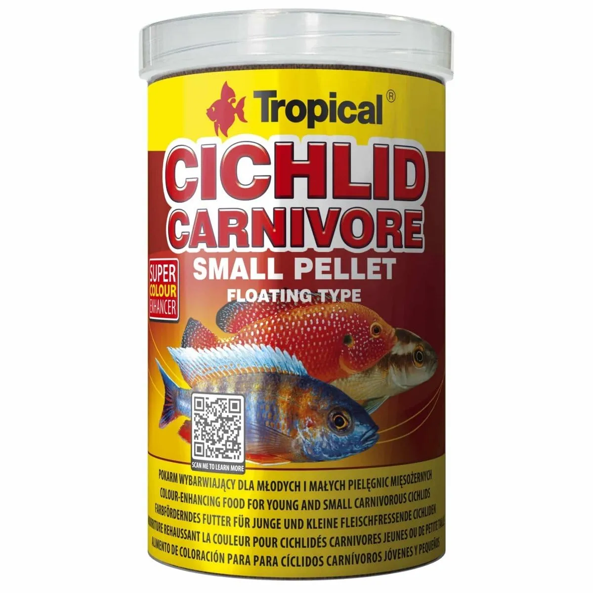 Tropical Cichlid Carnivore Small Pellet 1000ml / 360g - immagine 1