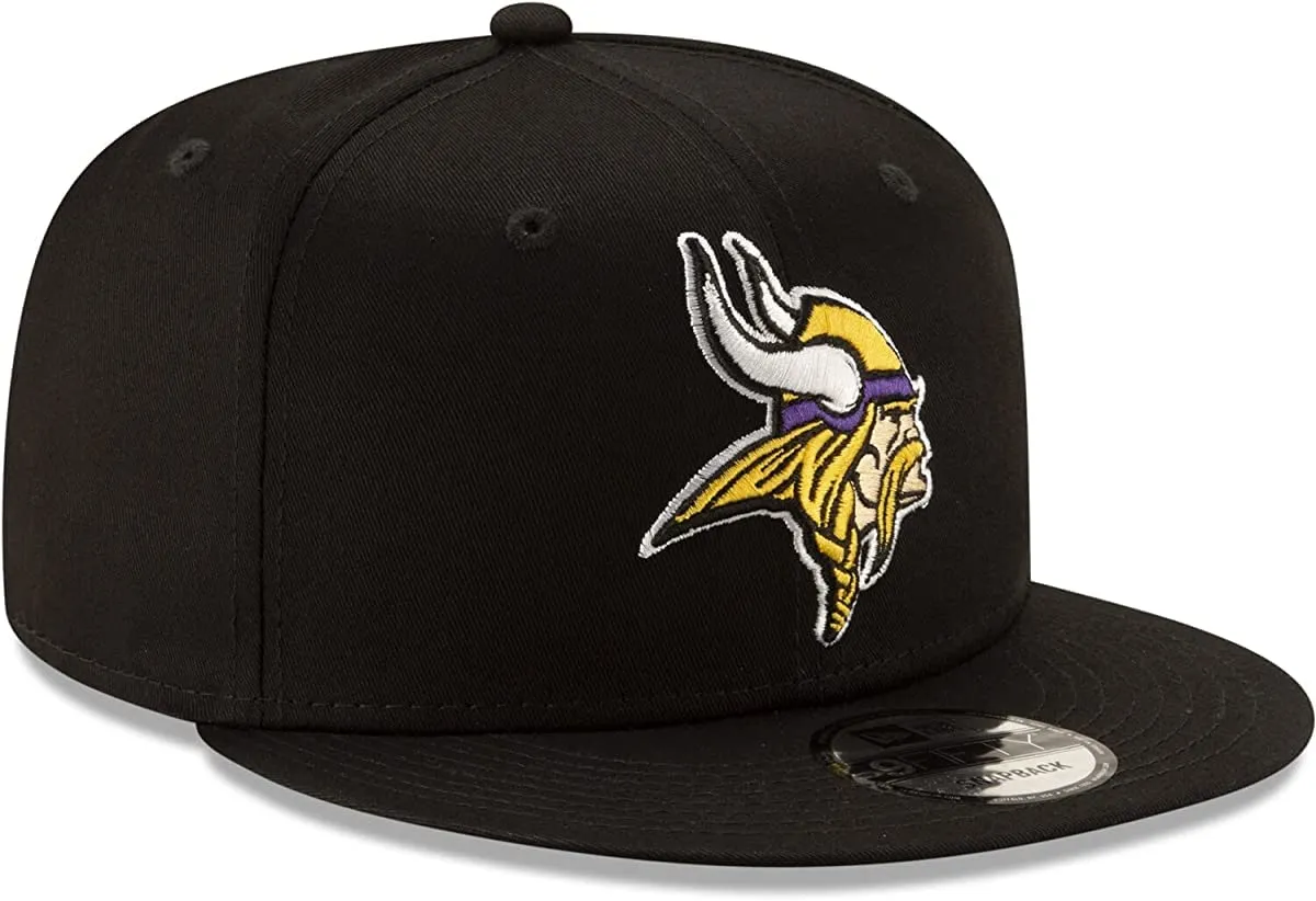New Era NBA 9Fifty Snapback Cappellino da Uomo Minnesota Vikings Nero Taglia Unica - immagine 3