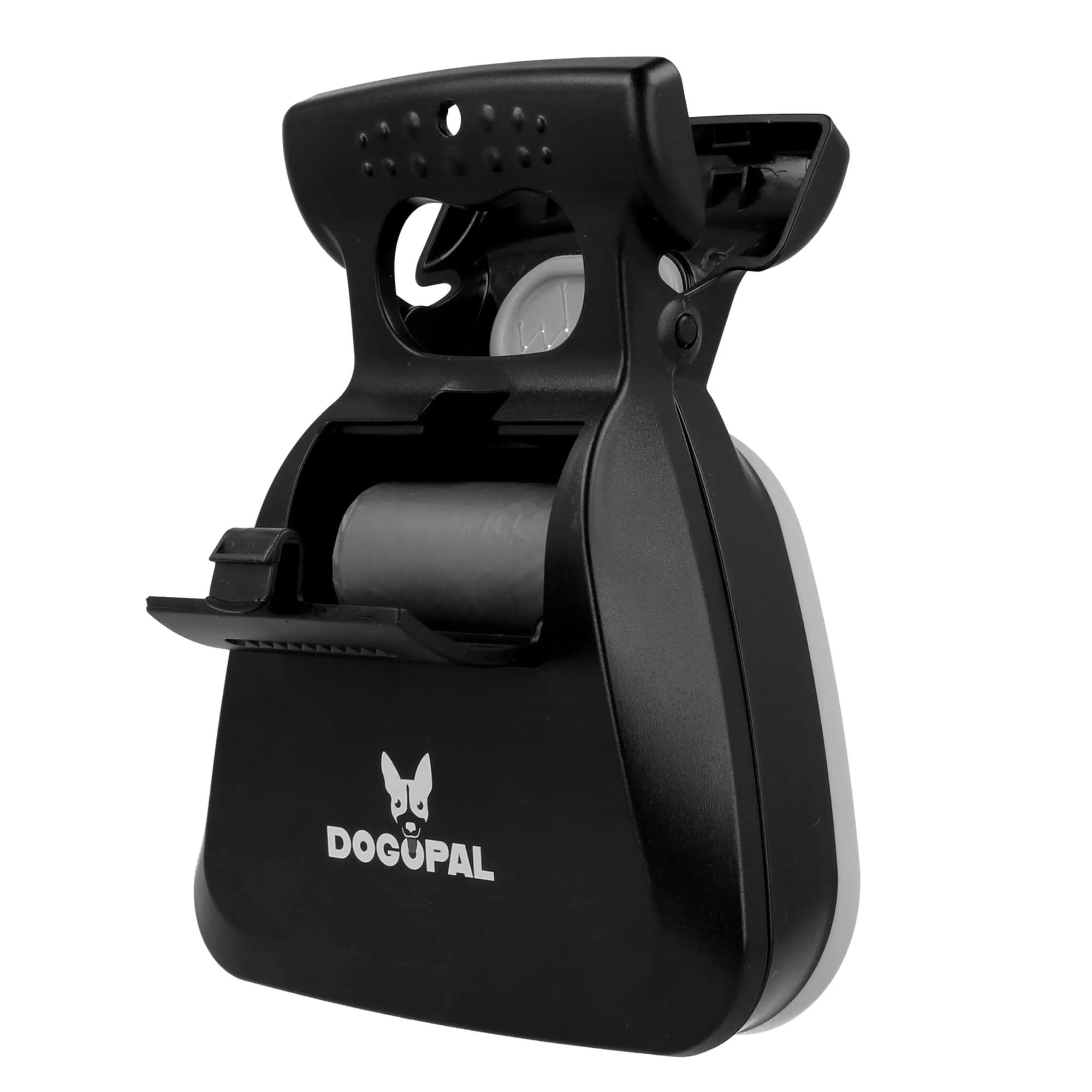 DOGOPAL Raccogli Cacca per Cane e Gatto, Paletta Portatile con Scomparto Espandibile e Mollettone Integrato, Grigio, Large - immagine 8
