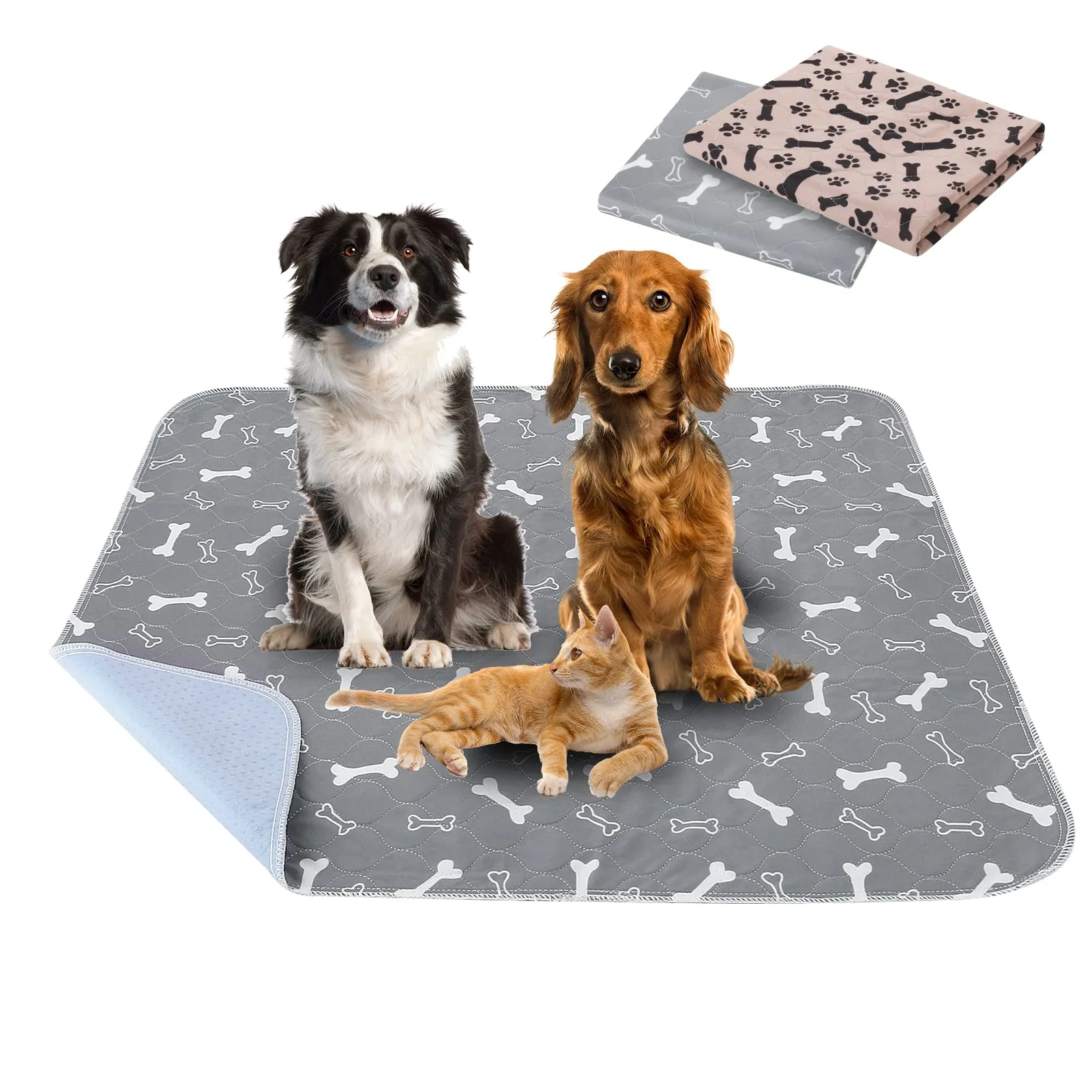 Vehipa Traverse Lavabili per Cani, 2 Pezzi, 80 x 70 cm, Assorbenti - immagine 1