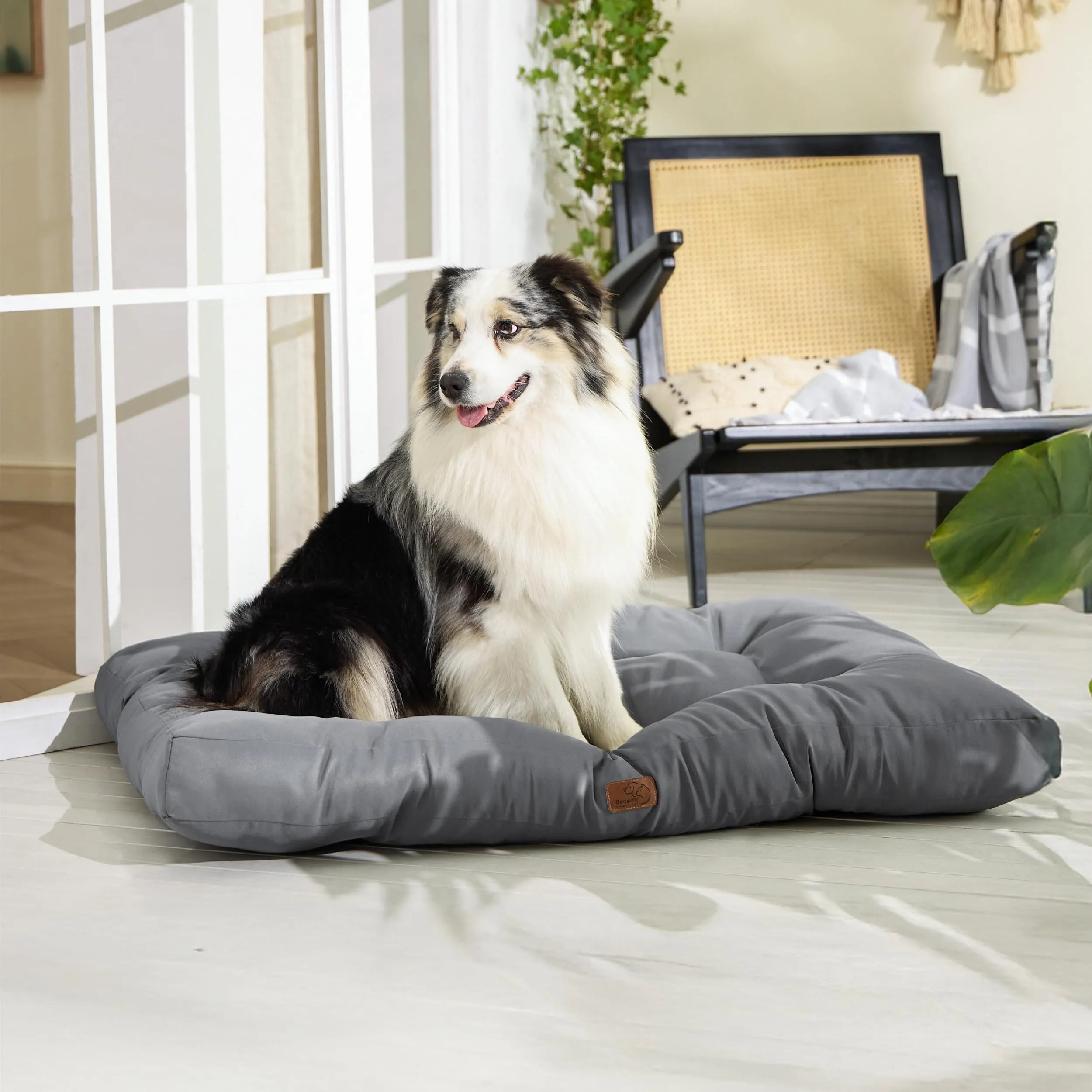Bedsure Materasso Cani Lavabile, 120x90 cm, Grigio - immagine 7