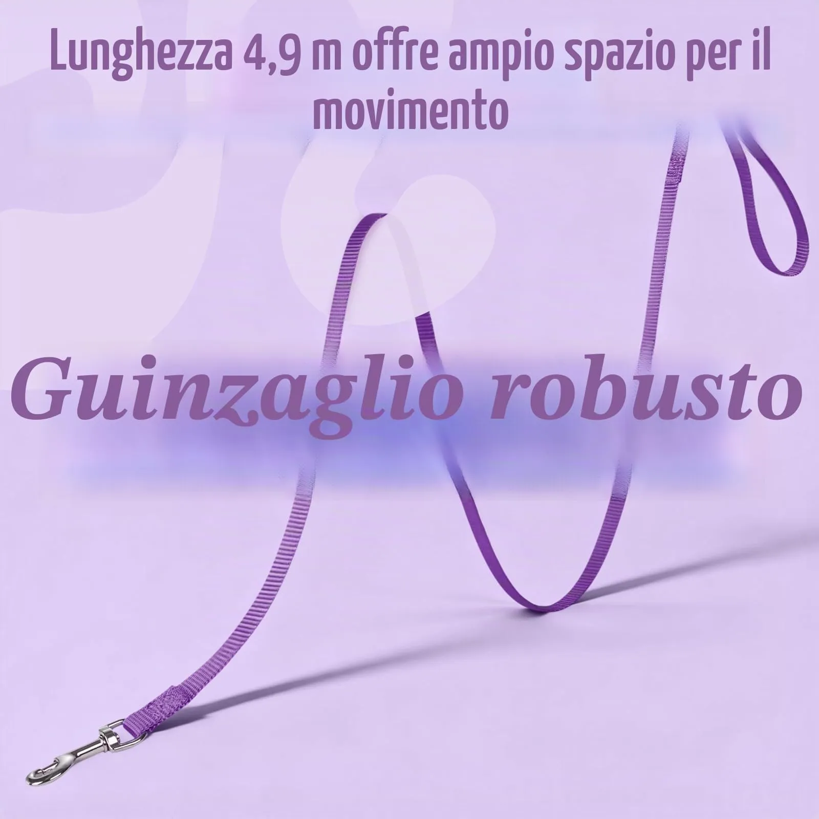 rabbitgoo Pettorina Antifuga e Guinzaglio per Gatti, Riflettente e Regolabile, Taglia M, Viola - immagine 9