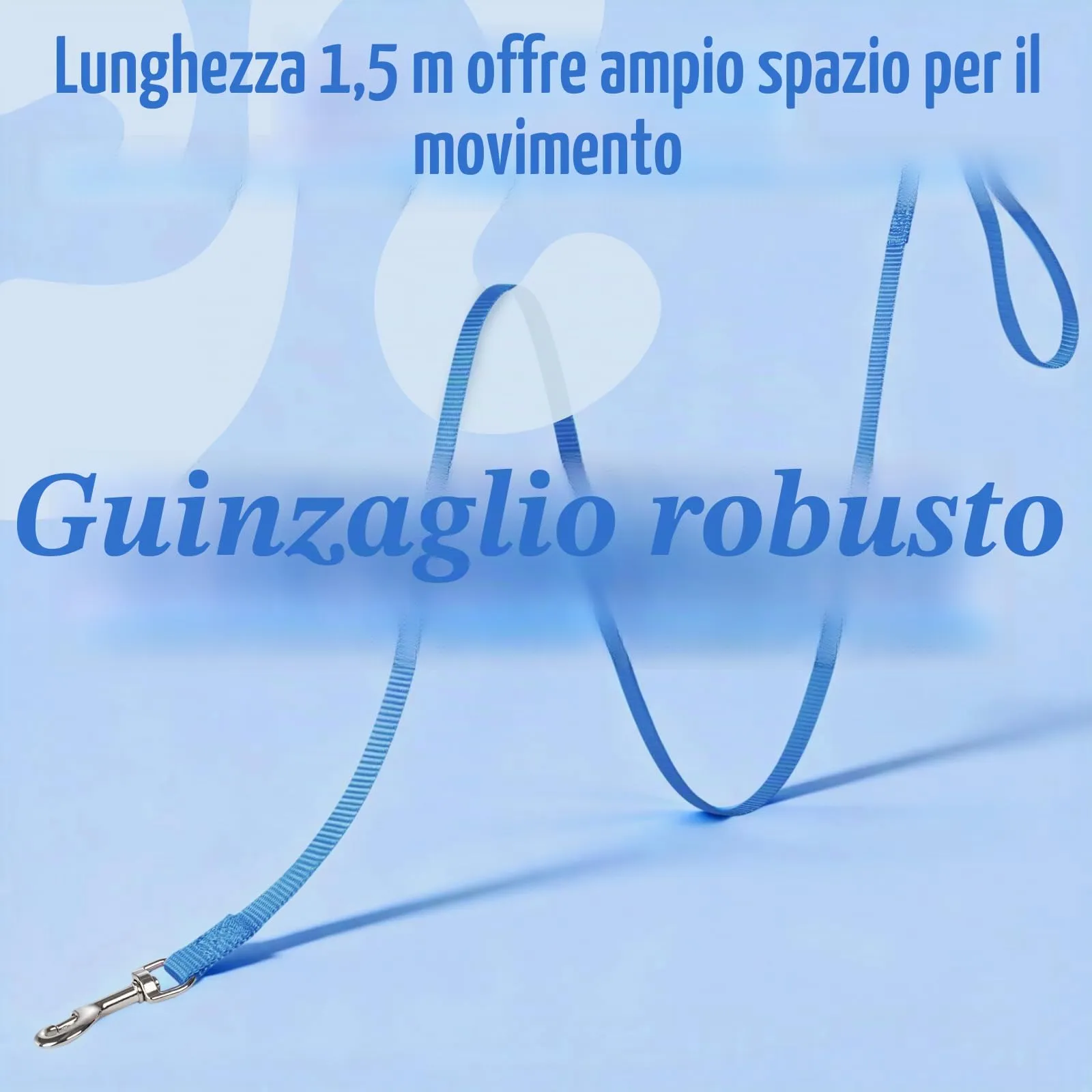 rabbitgoo Pettorina Antifuga e Guinzaglio per Gatti, Imbracatura Riflettente Regolabile, S, Blu - immagine 8