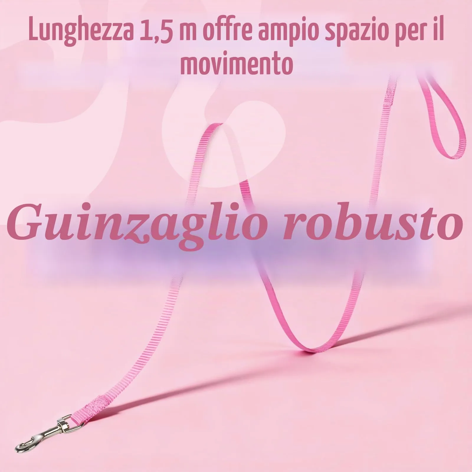 rabbitgoo Pettorina e Guinzaglio Antifuga per Gatti, Riflettente e Regolabile, S, Rosa - immagine 8