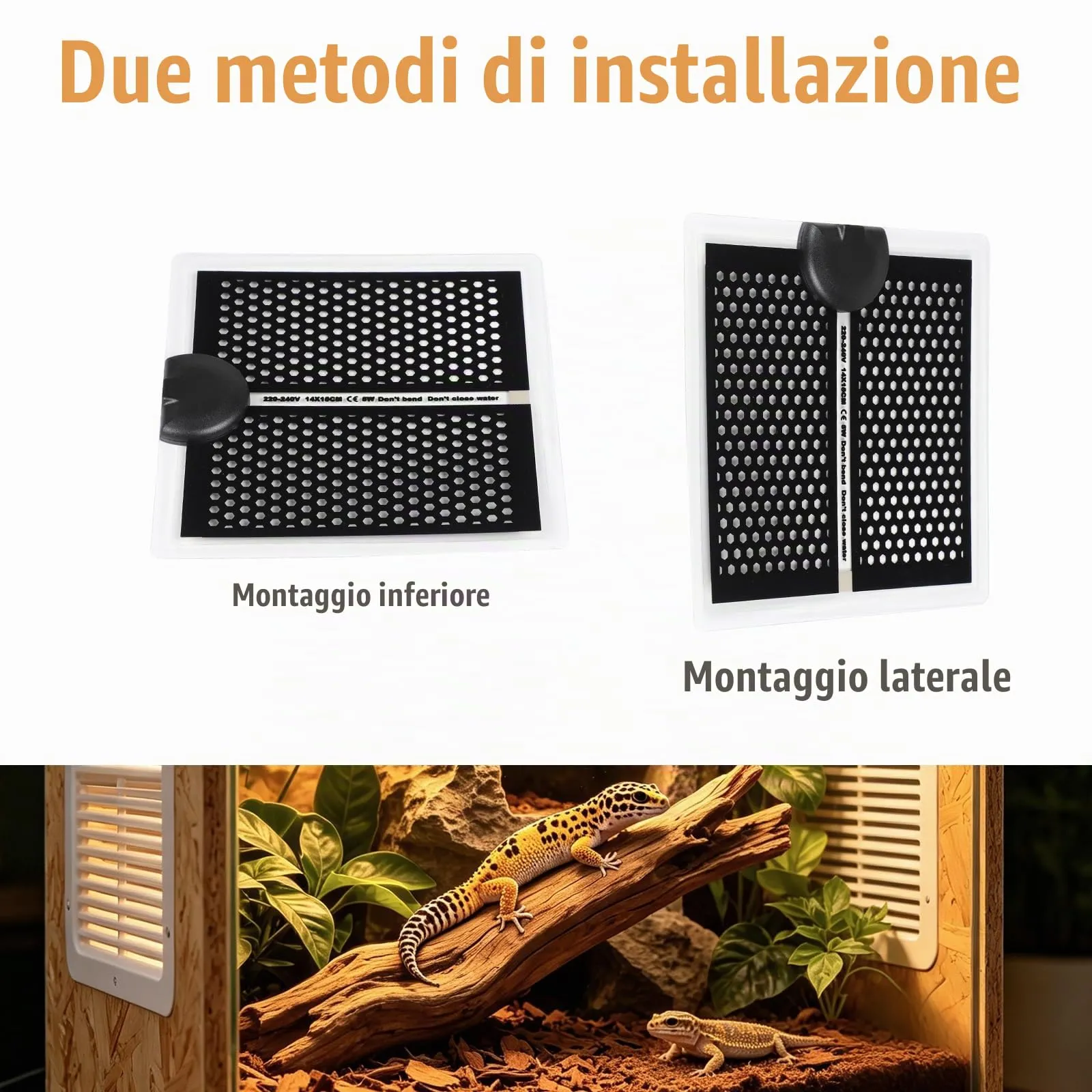lalago Tappetino Riscaldante per Rettili, 5W, 15x14cm - immagine 6