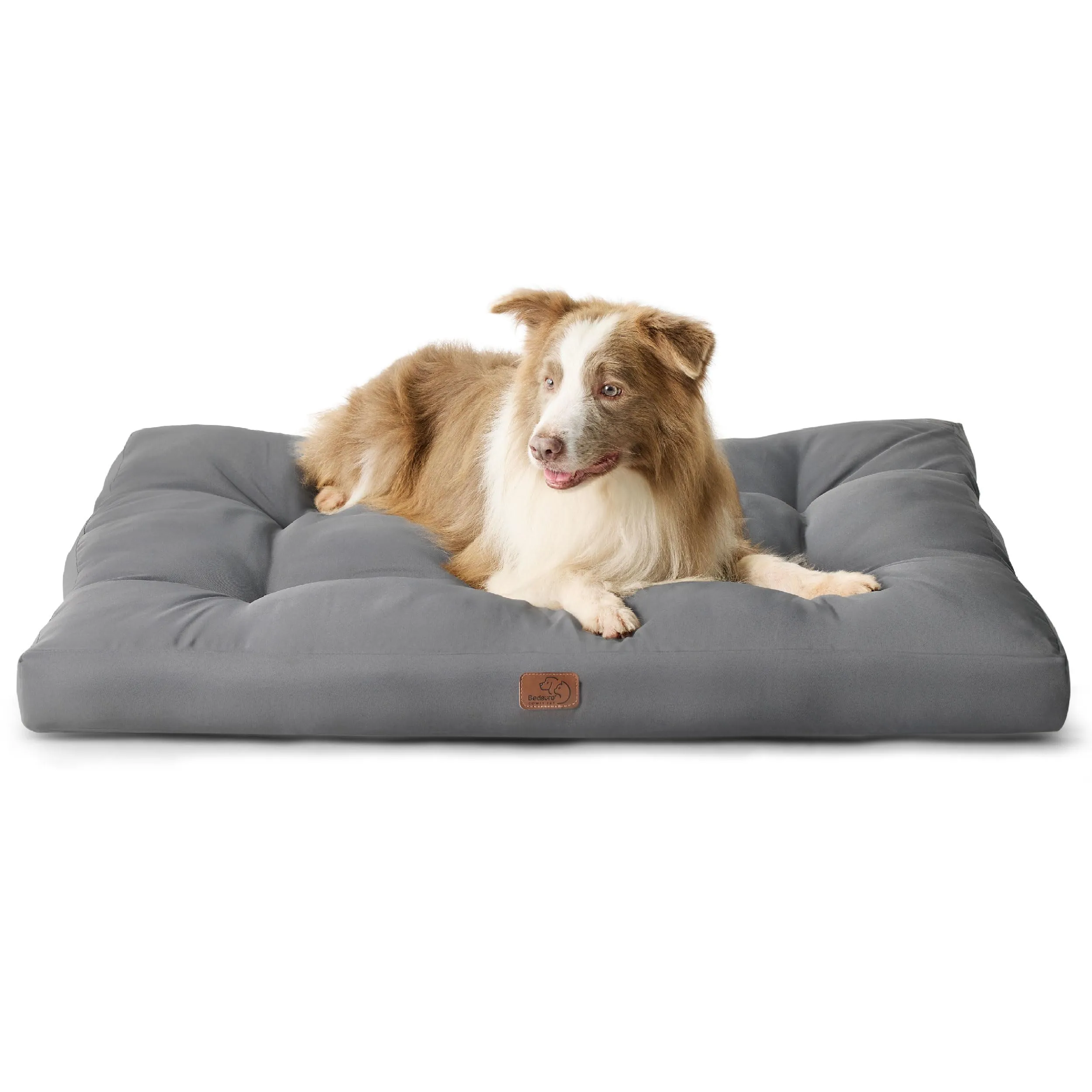 Bedsure Materasso Cani Lavabile, 111x89 cm, Grigio - immagine 1
