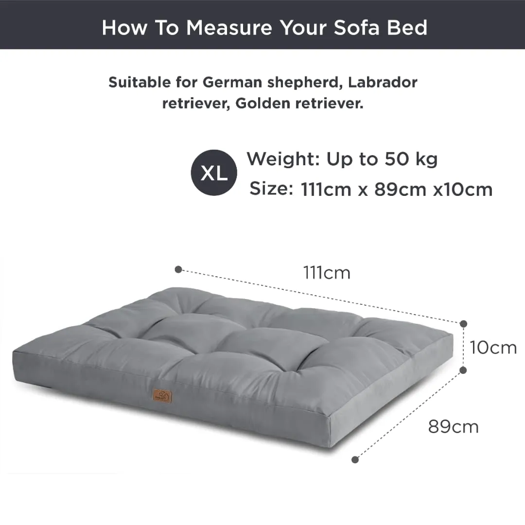 Bedsure Materasso Cani Lavabile, 111x89 cm, Grigio - immagine 8