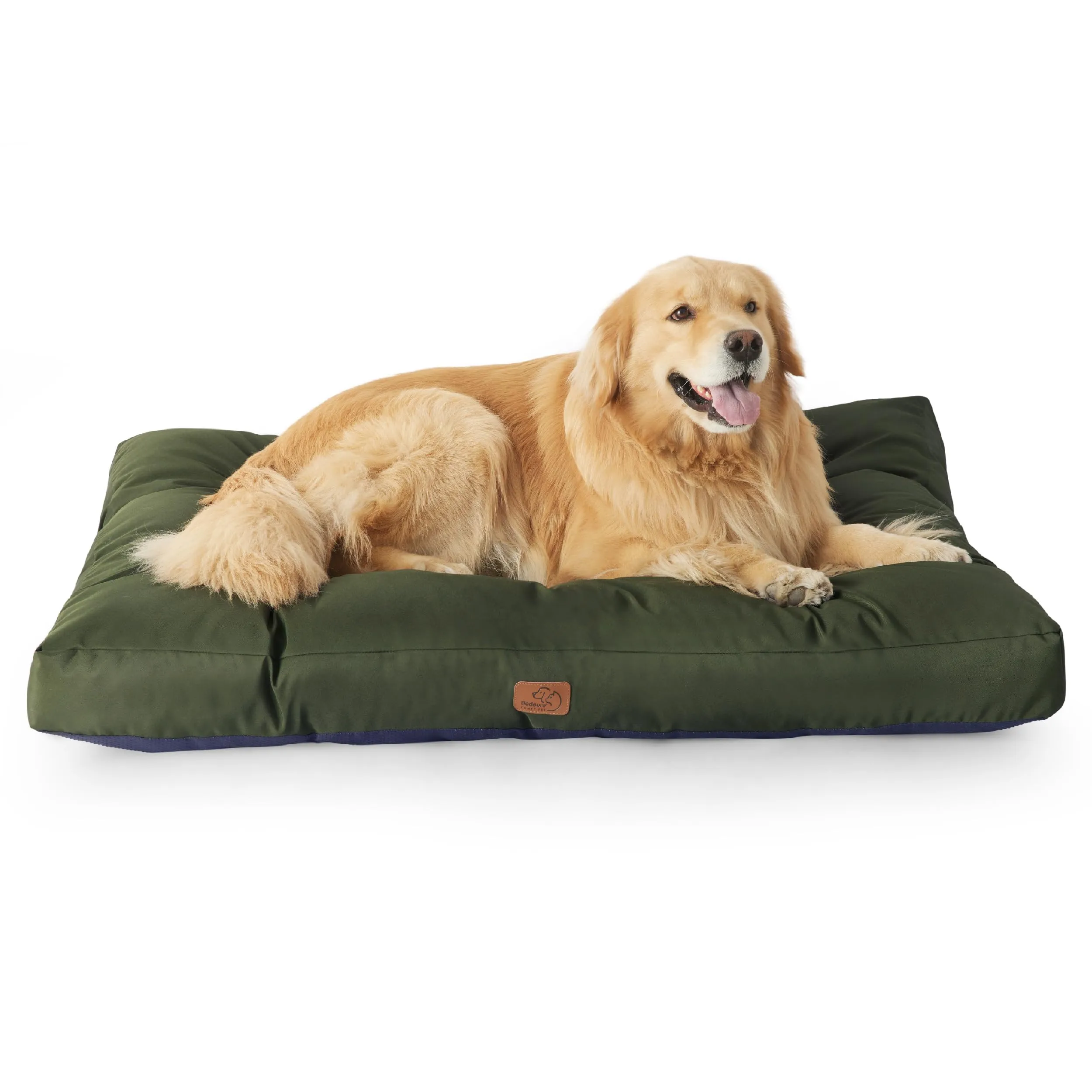 Bedsure Materasso Cani Lavabile, 111x89 cm, Verde - immagine 1
