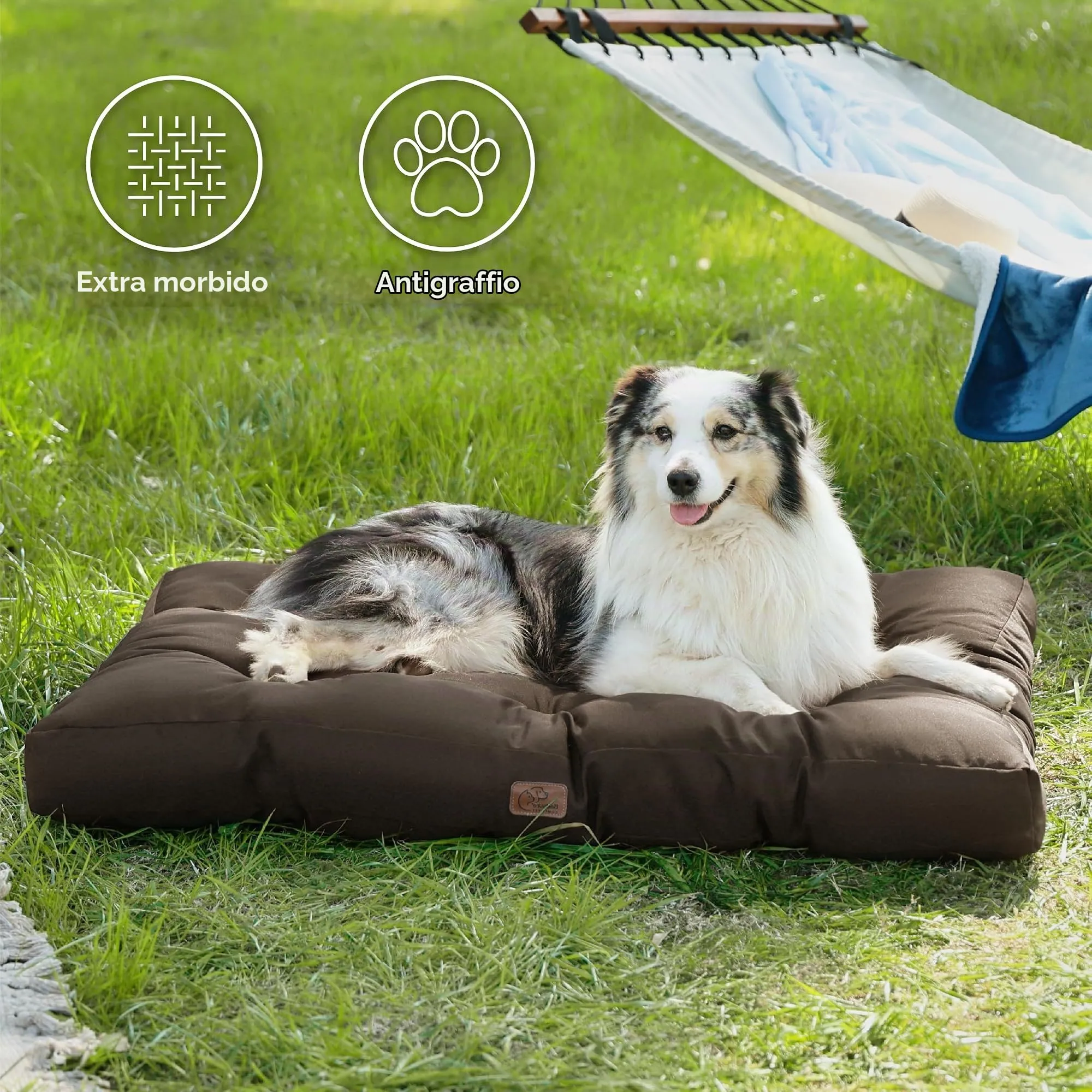 Bedsure Materasso Cani Lavabile, 120x90 cm, Marrone - immagine 3
