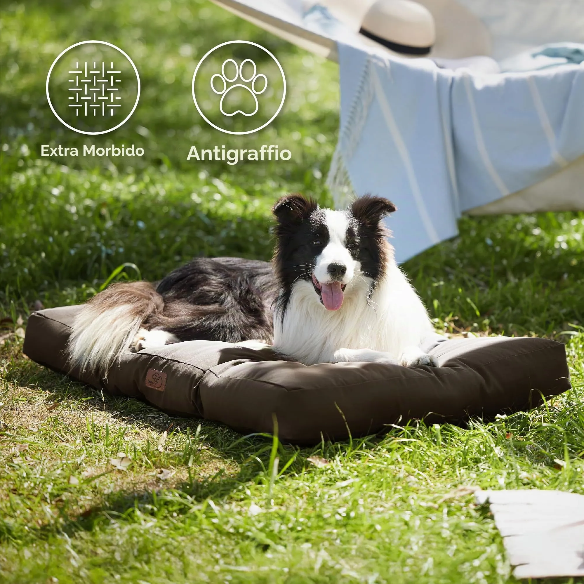 Bedsure Materasso Cani Lavabile, 91x68 cm, Marrone - immagine 3