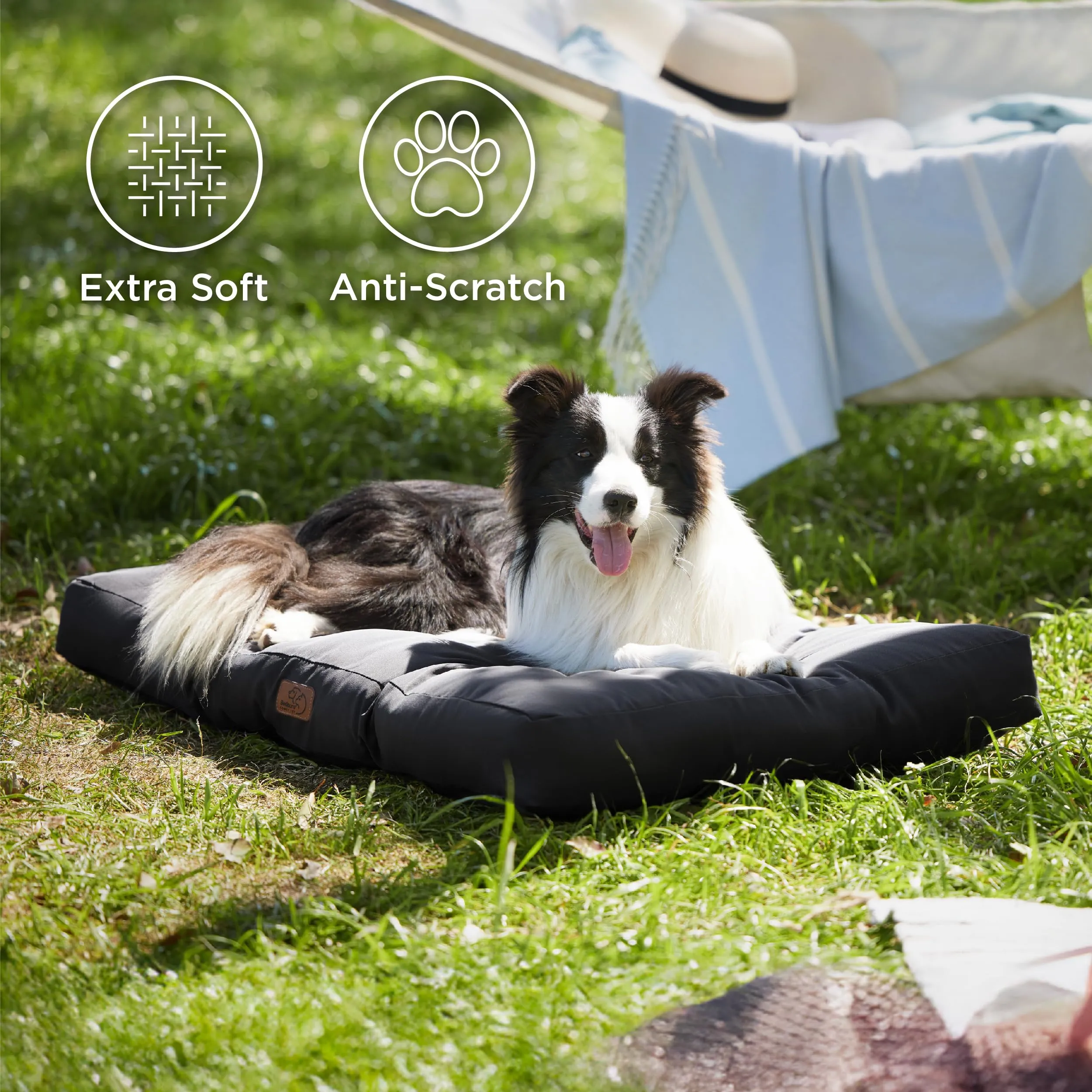 Bedsure Materasso per Cani Lavabile, 91x68 cm, Nero - immagine 3