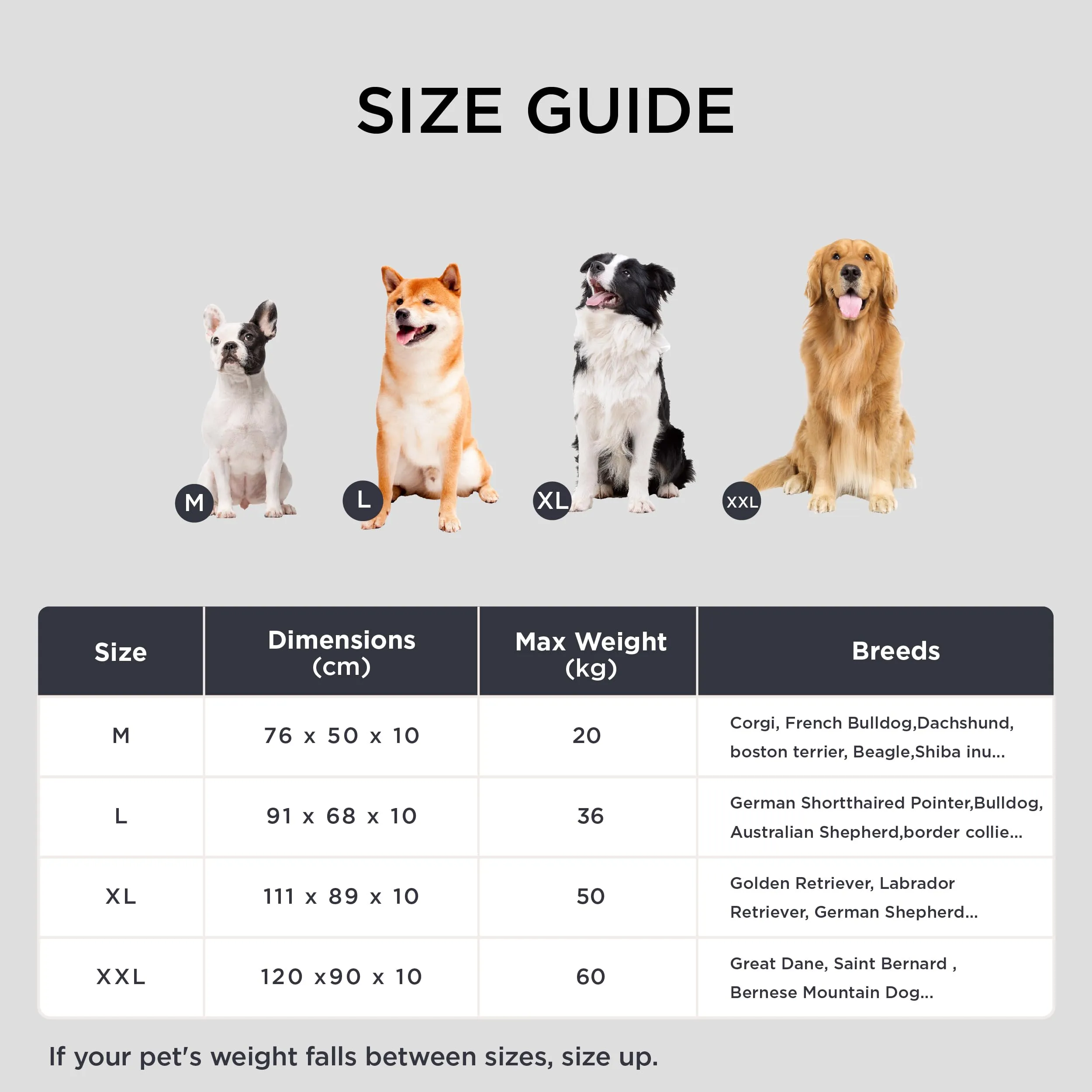 Bedsure Materasso Cani Lavabile, 91x68 cm, Grigio - immagine 6