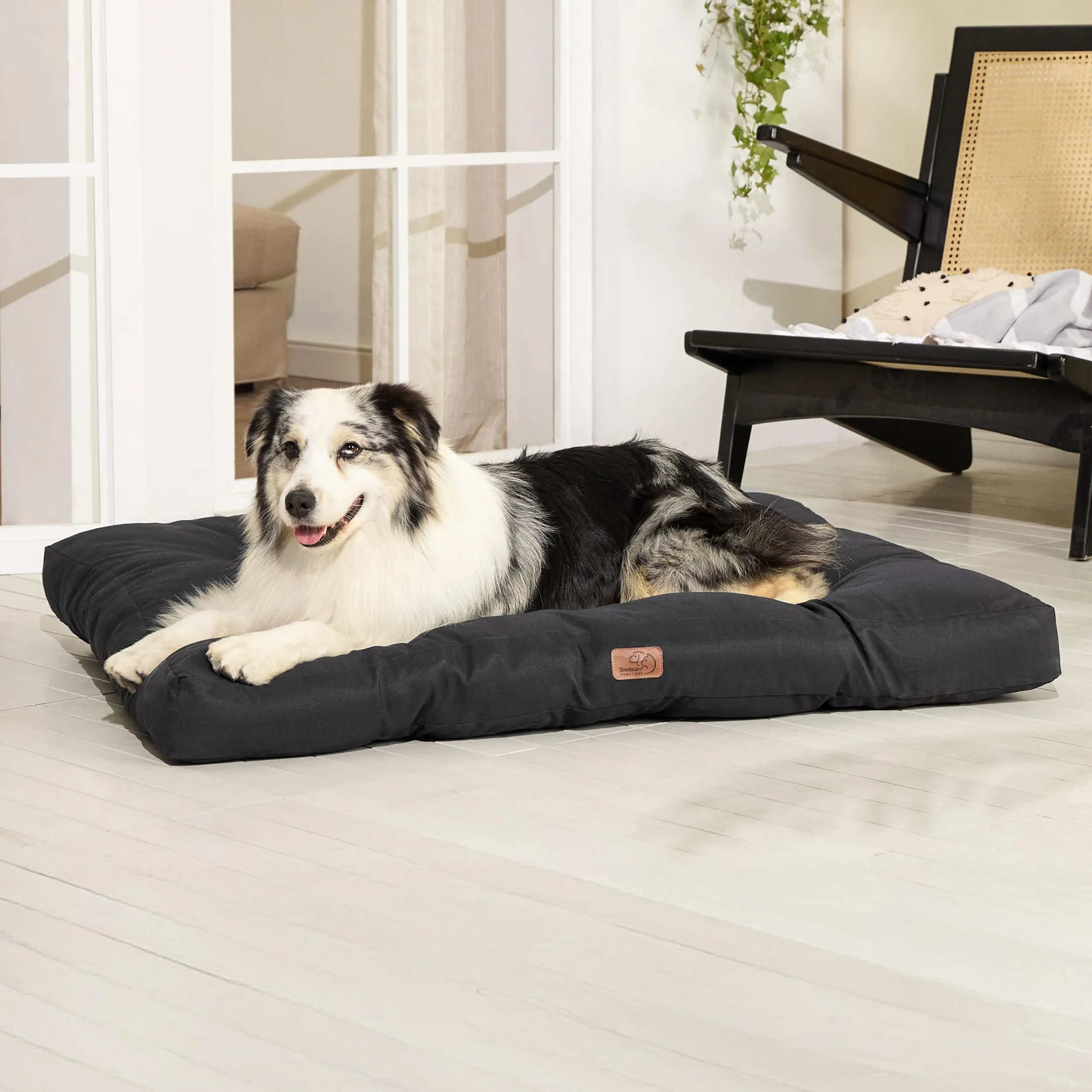 Bedsure Materasso per Cani Lavabile, 111x89 cm, Nero - immagine 7