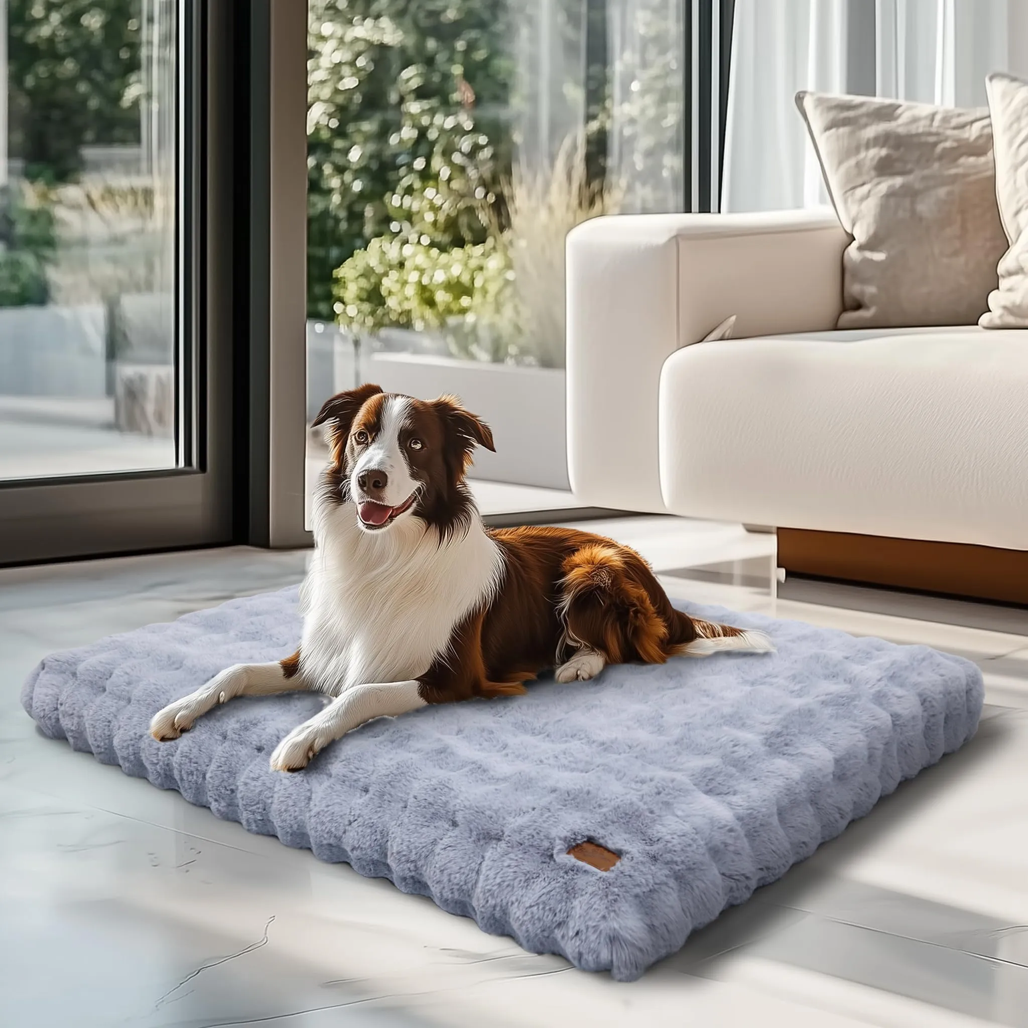 BingoPaw Cuccia Cane Extra Grande, Lavabile, 105x70x12cm, Grigio - immagine 3