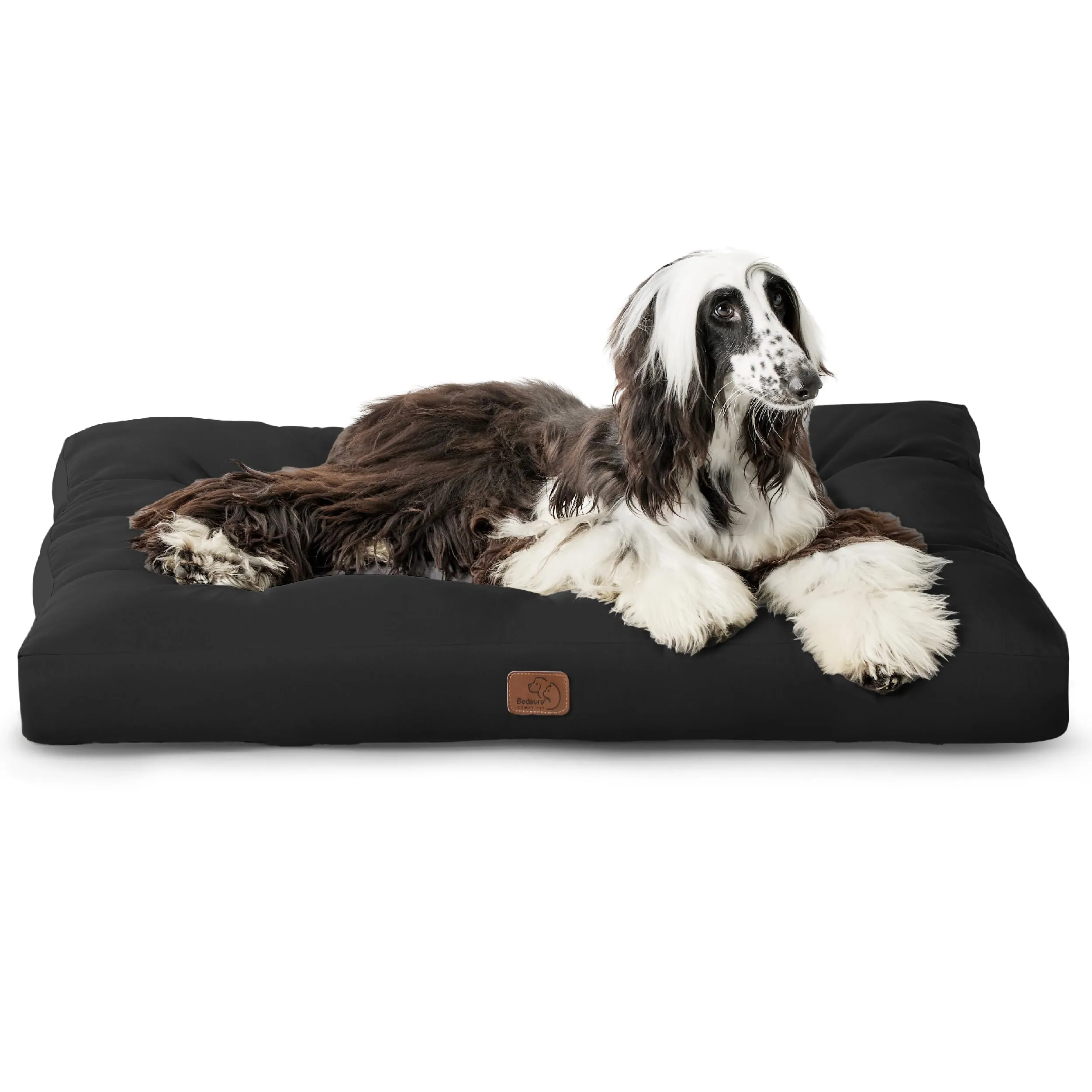 Bedsure Materasso Cani Lavabile, 120x90 cm, Nero - immagine 1