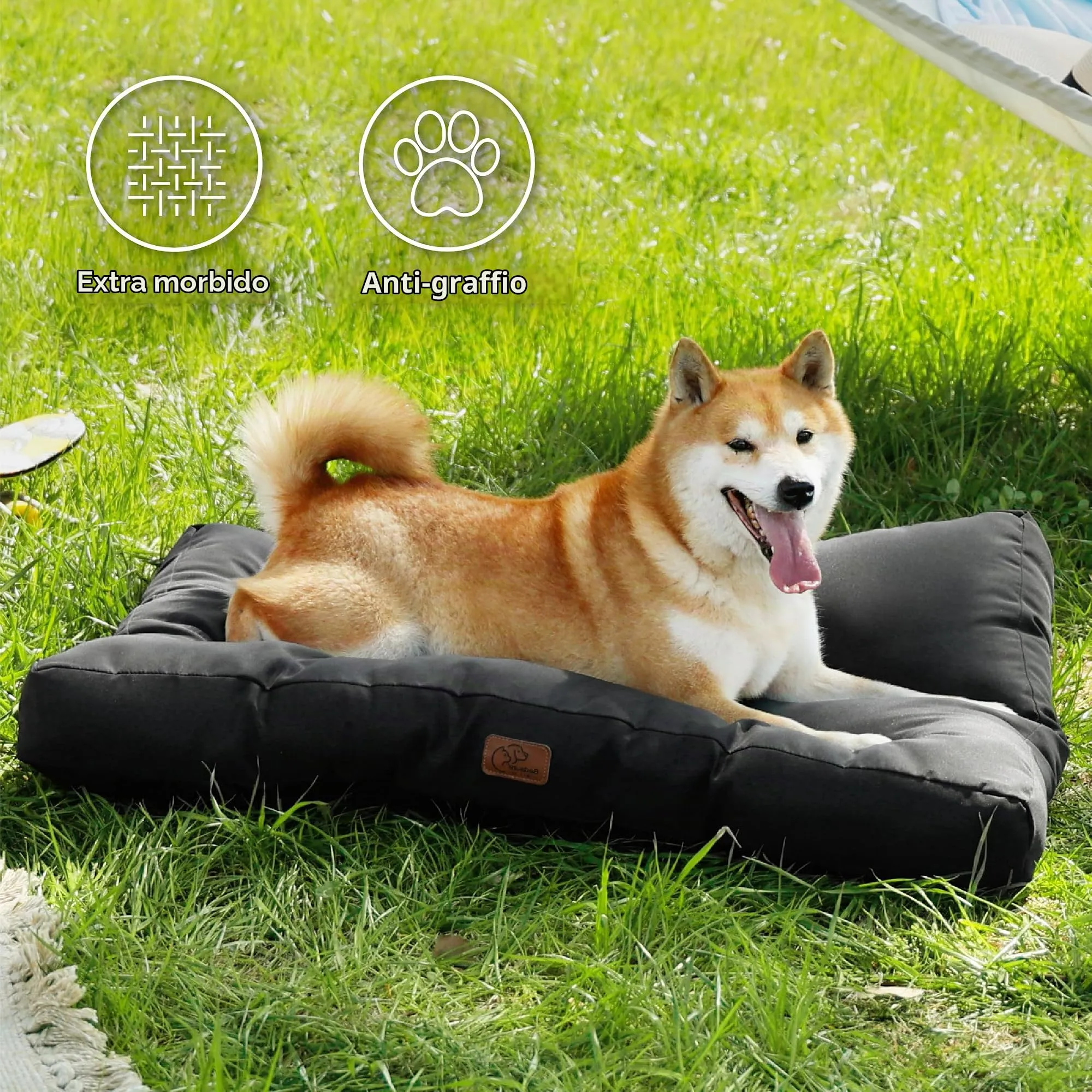 Bedsure Materasso Cani Lavabile, Taglia Media 76x50 cm, Nero - immagine 3