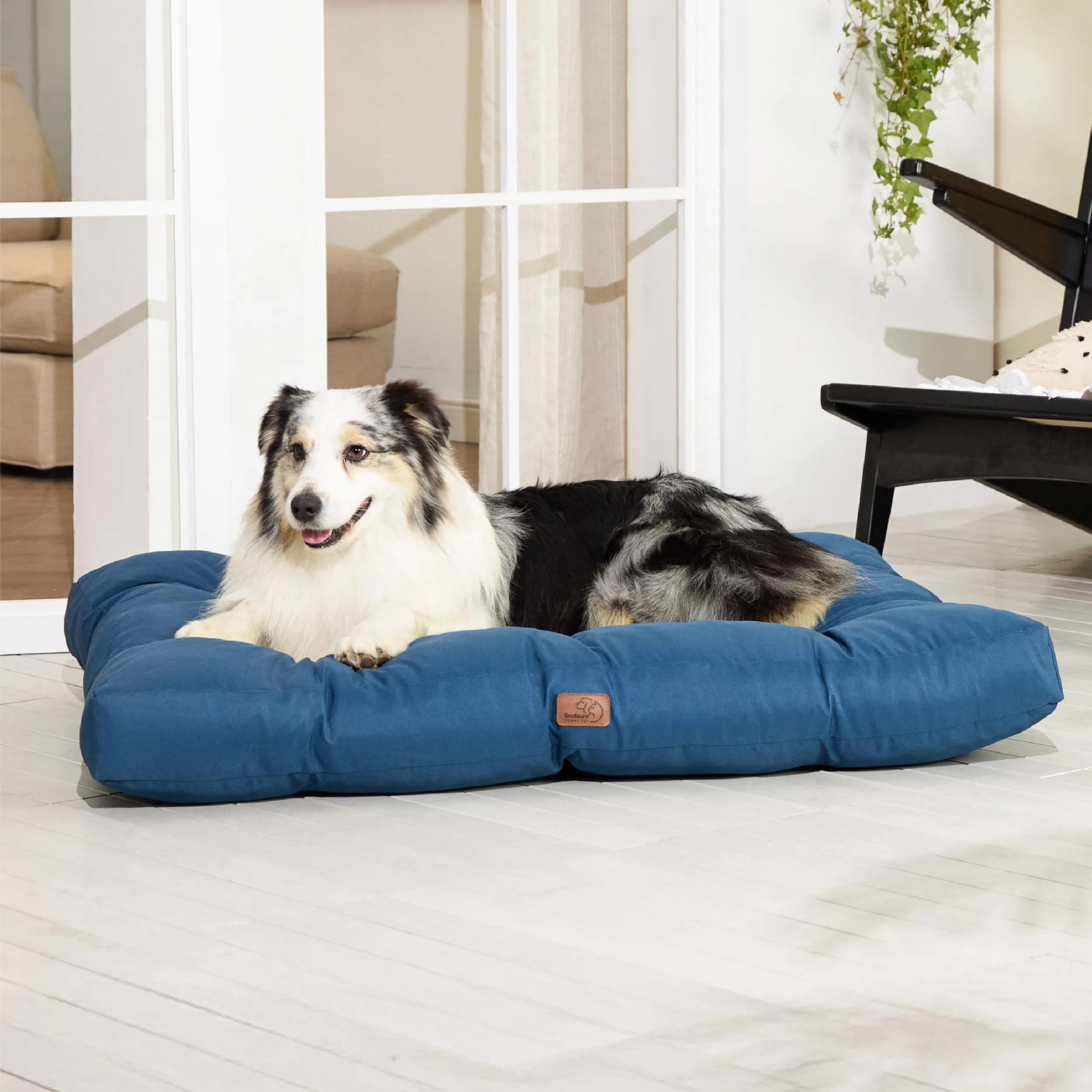 Bedsure Materasso per Cani Lavabile, 120x90 cm, Blu Tibetano - immagine 7