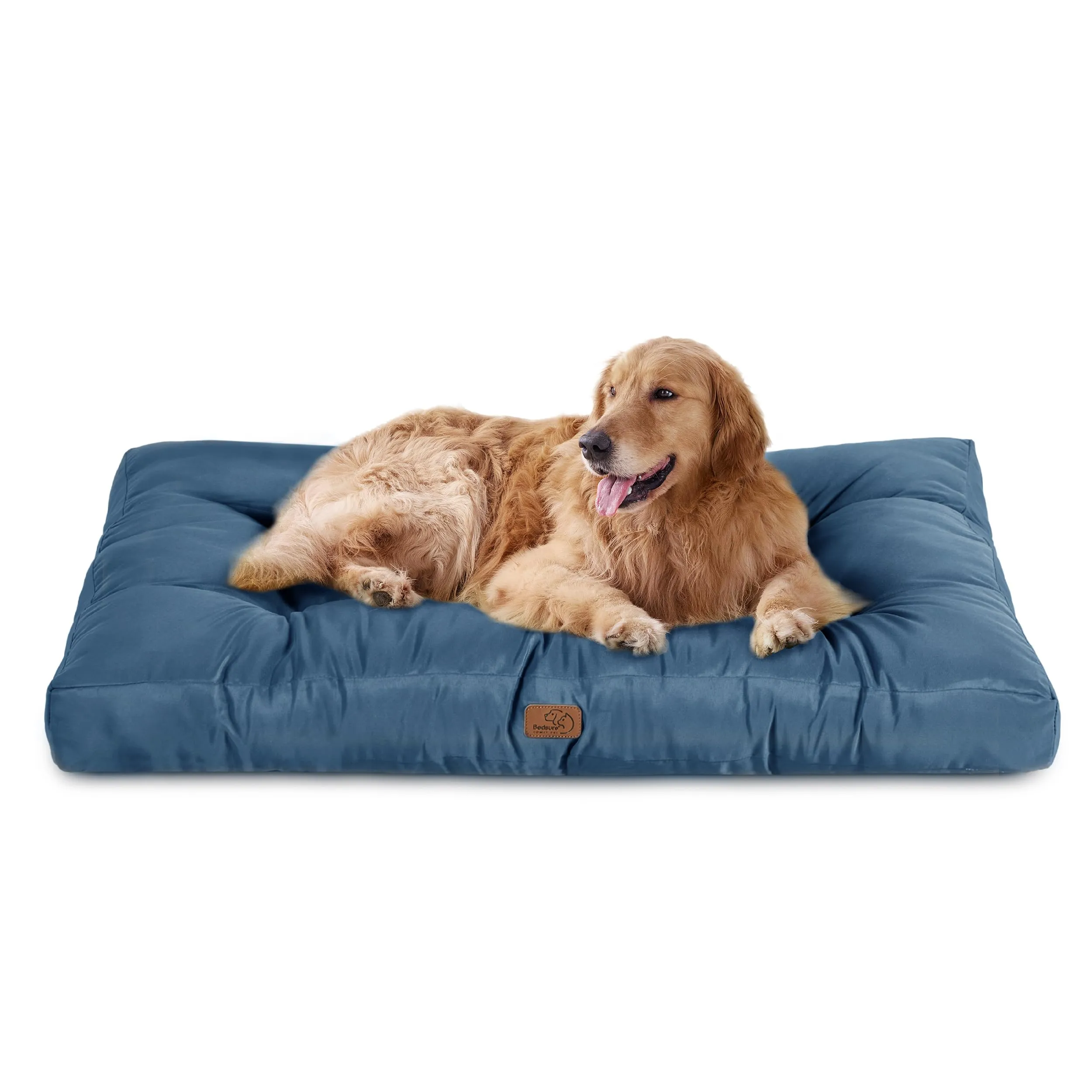 Bedsure Materasso Cani Lavabile, 111x89 cm, Blu Tibetano - immagine 1