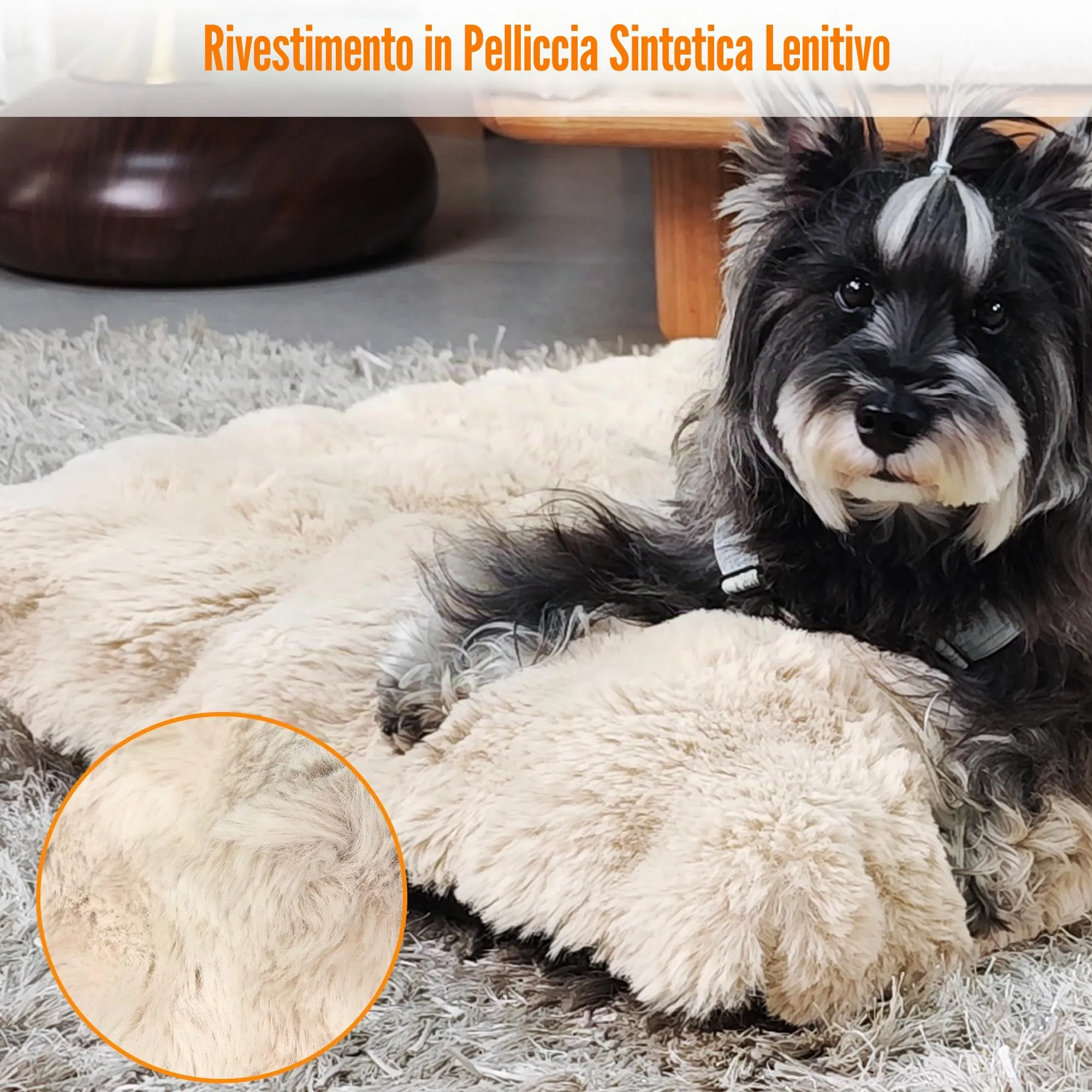 BingoPaw Cuscino Peloso per Cani, Taglia Grande, Sfoderabile e Lavabile - immagine 5
