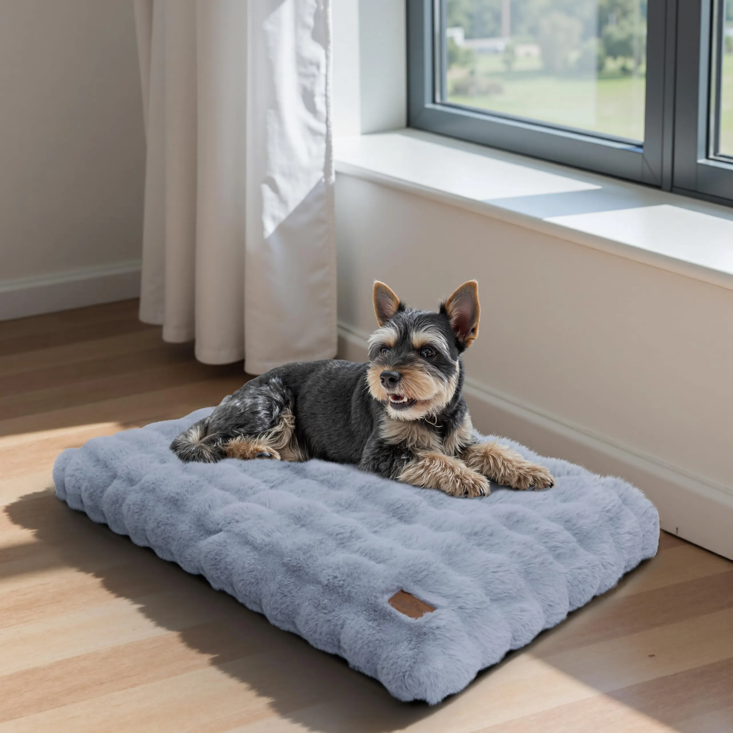 BingoPaw Cuccia Cane Interno Lavabile, 76x51x10cm, Grigio - immagine 3