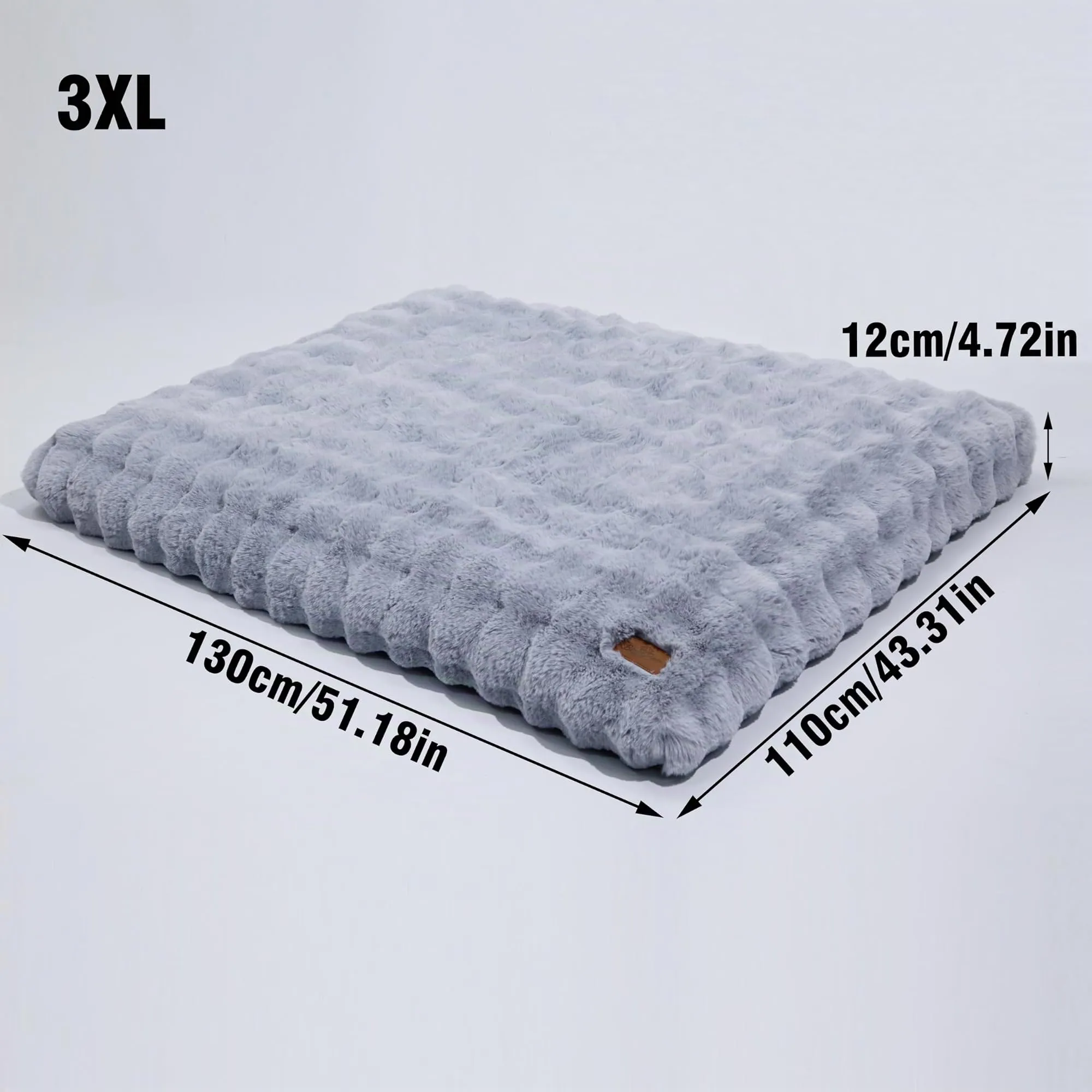 BingoPaw Cuscino per Cani Peloso, Cuccia Sfoderabile e Lavabile, Taglia Grande (130 x 110 x 12 cm) - immagine 2