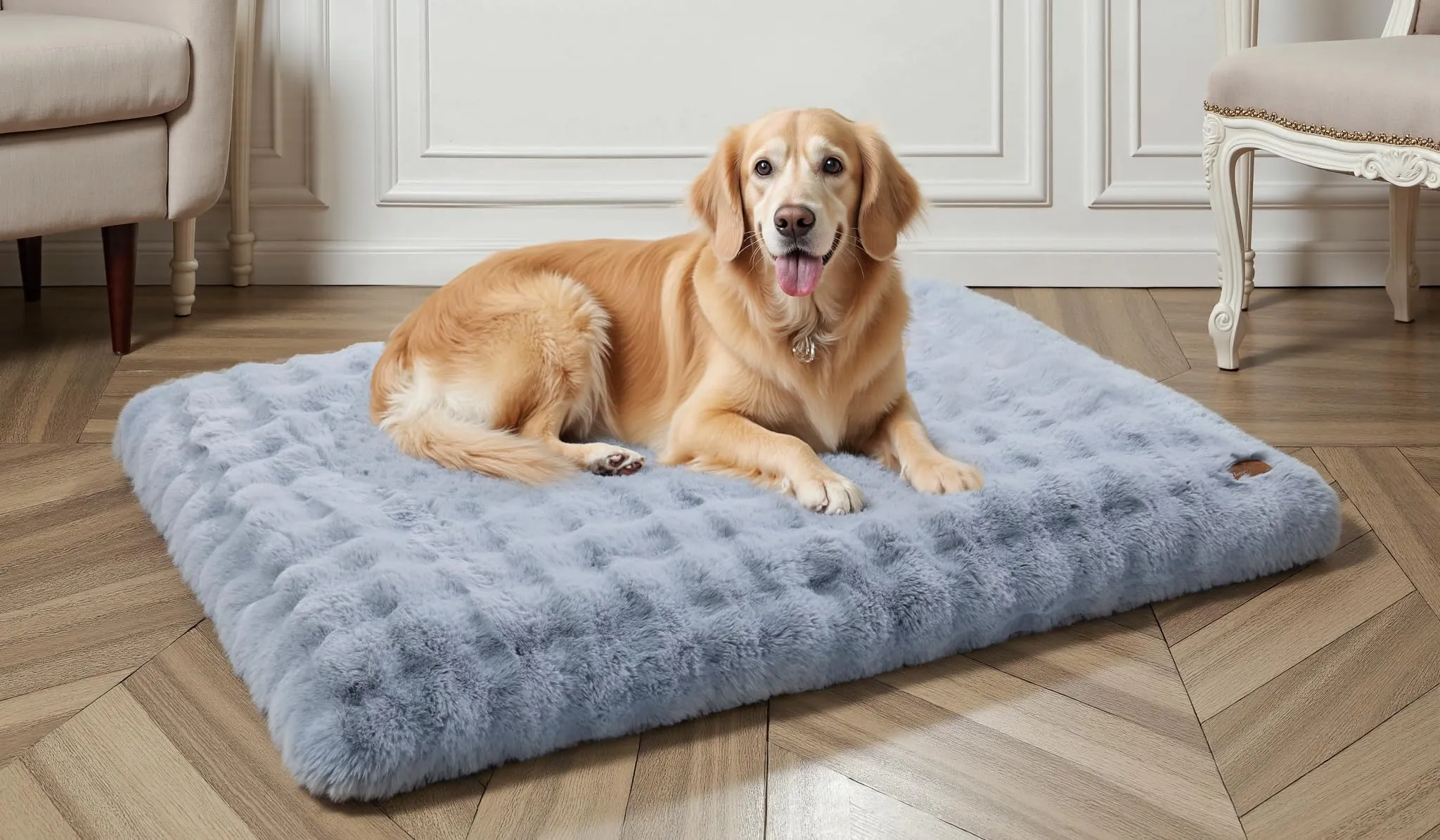 BingoPaw Cuscino per Cani Peloso, Cuccia Sfoderabile e Lavabile, Taglia Grande (130 x 110 x 12 cm) - immagine 4