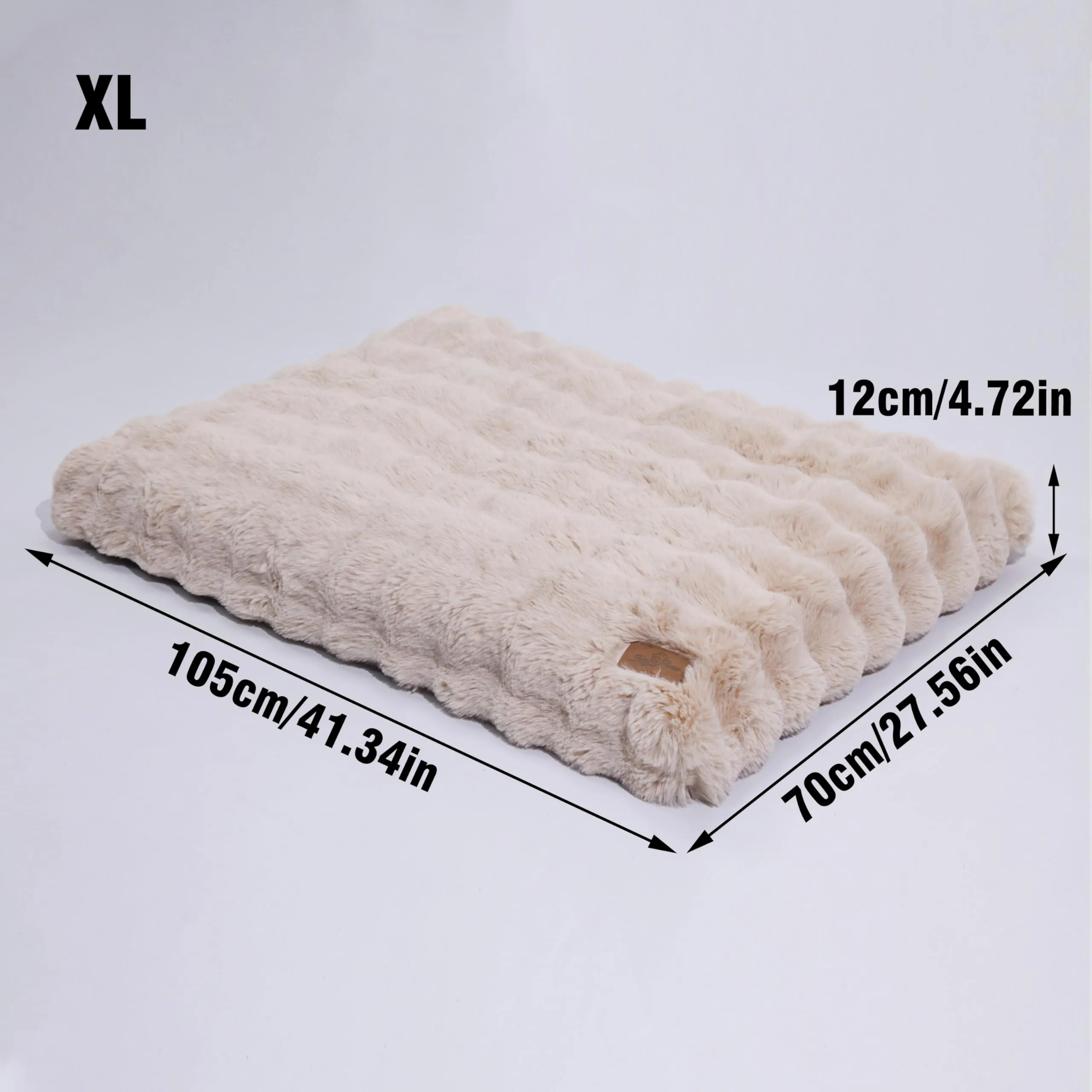 BingoPaw Cuccia Cane Extra Grande, 105x70x12cm, Beige - immagine 2
