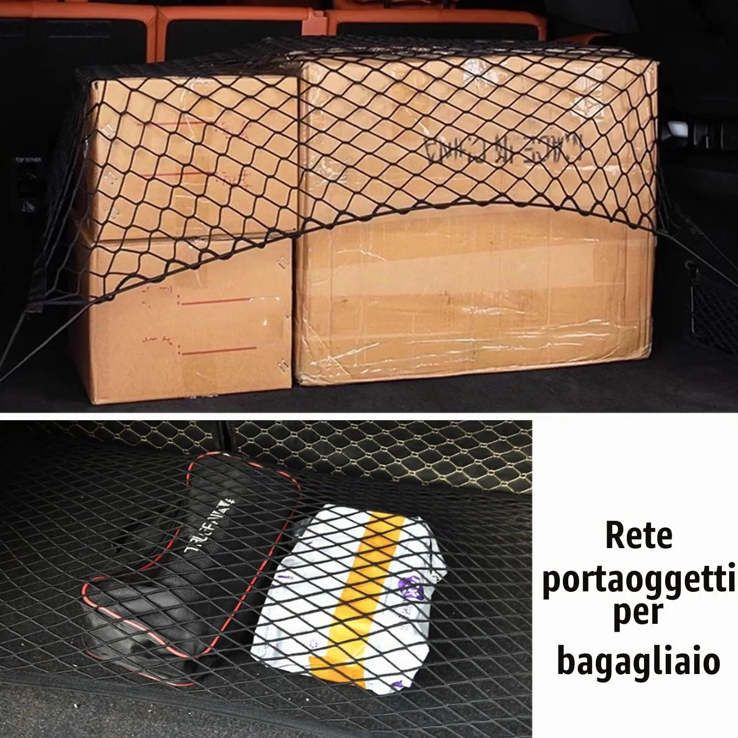 bangminda Barriera Rete Auto per Cane 120×70 cm con 4 Ganci per SUV e Camion - immagine 6