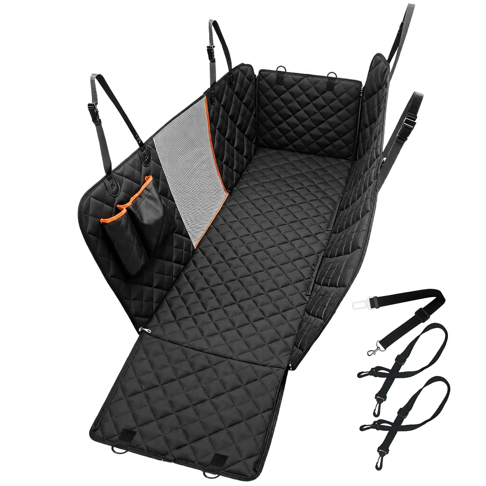 Zencantorous Coprisedile Auto per Cani, 135x44x36cm, Nero - immagine 1