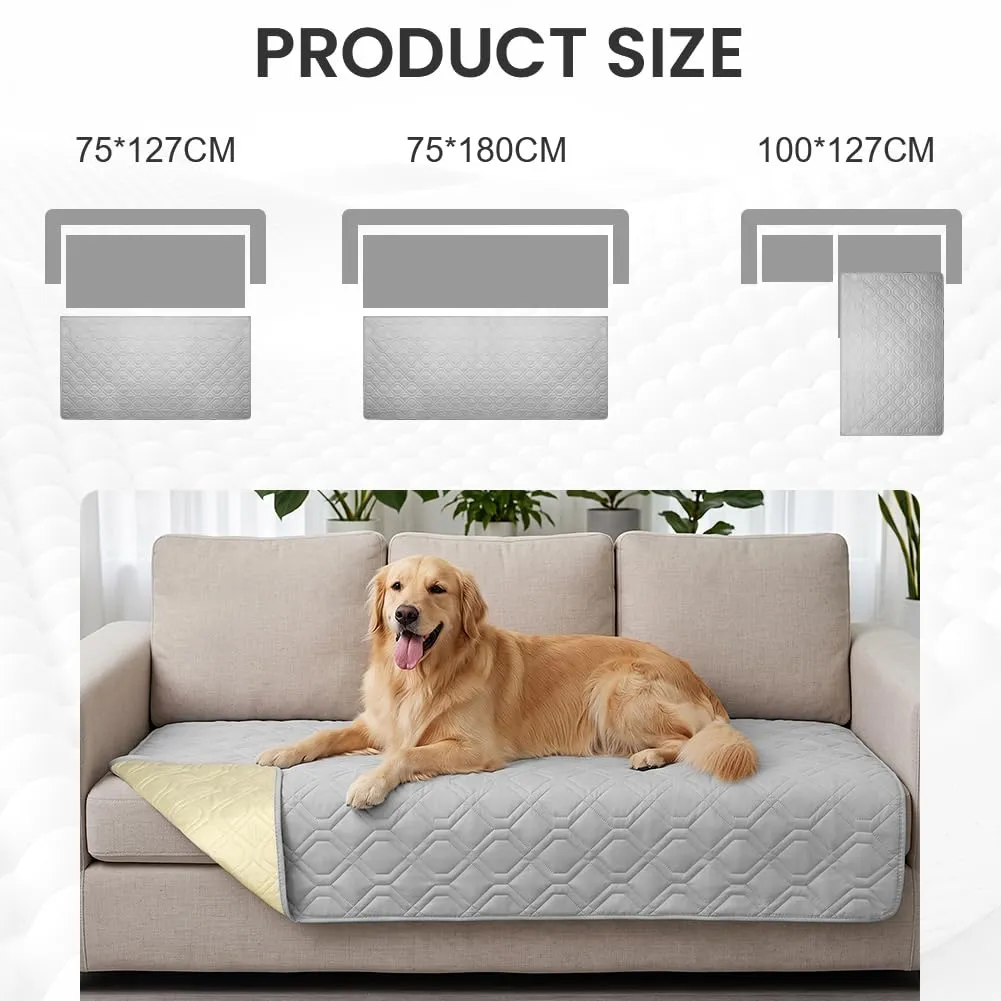 OFFCUP Coperta Impermeabile per Cani e Copridivano, Grigio chiaro, 100*127 cm - immagine 2