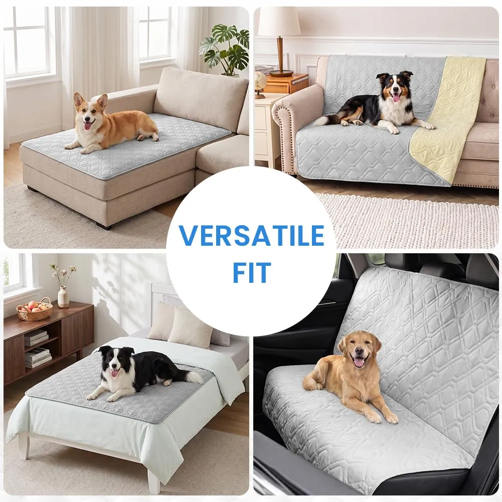 OFFCUP Coperta Impermeabile per Cani e Copridivano, Grigio chiaro, 100*127 cm - immagine 8