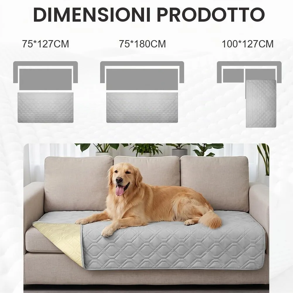 OFFCUP Coperta Impermeabile per Cani e Copridivano, Grigio chiaro, 75*180 cm - immagine 2